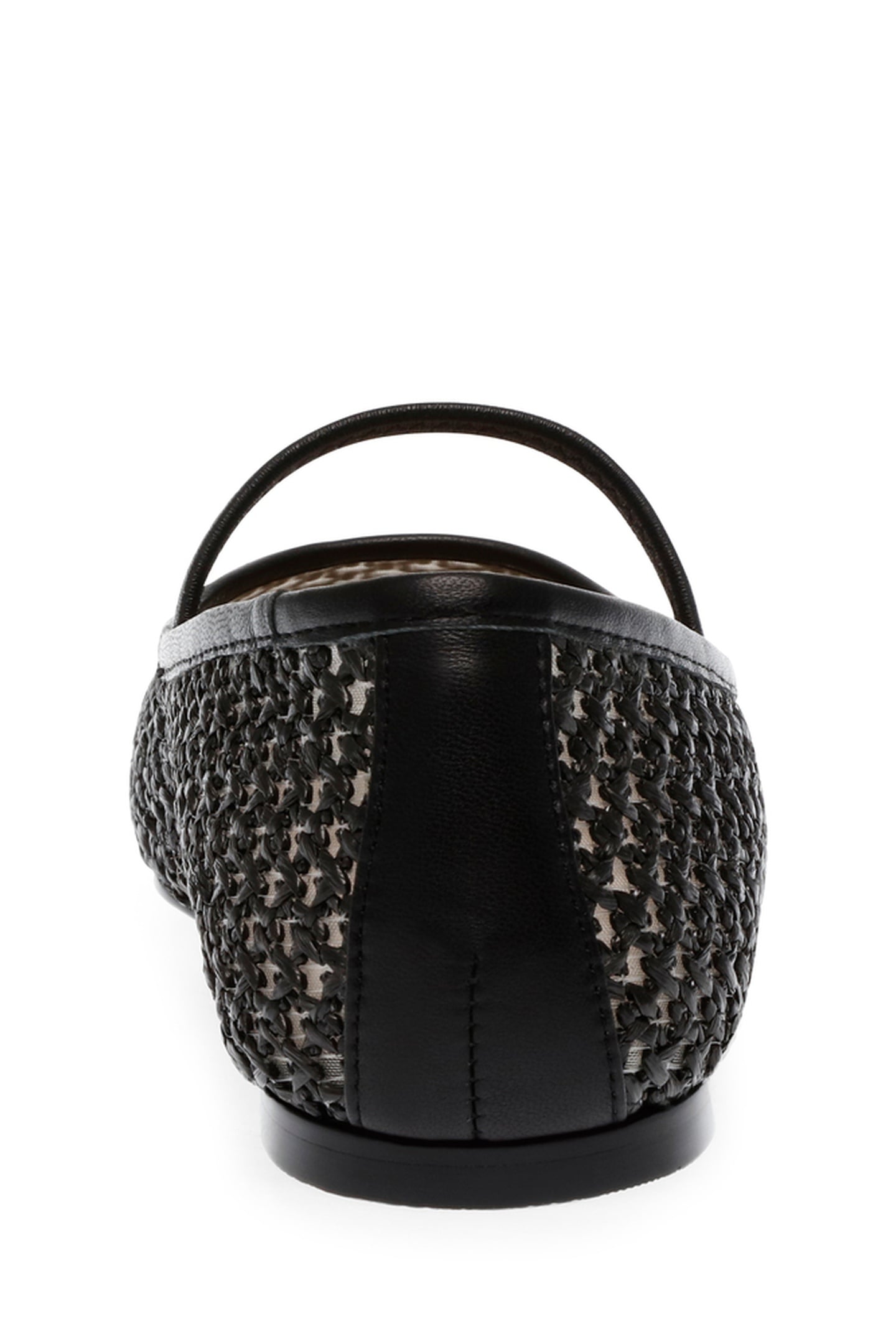 MAJORCA FLAT SHOES BLACK RAFFIA 6