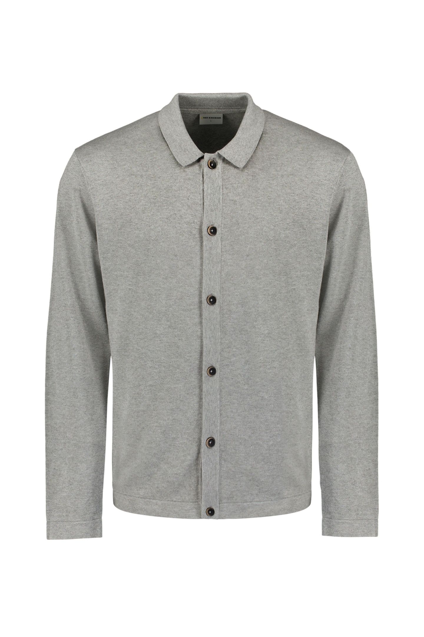 PULLOVER FULL BUTTON POLO GREY MELANGE 5