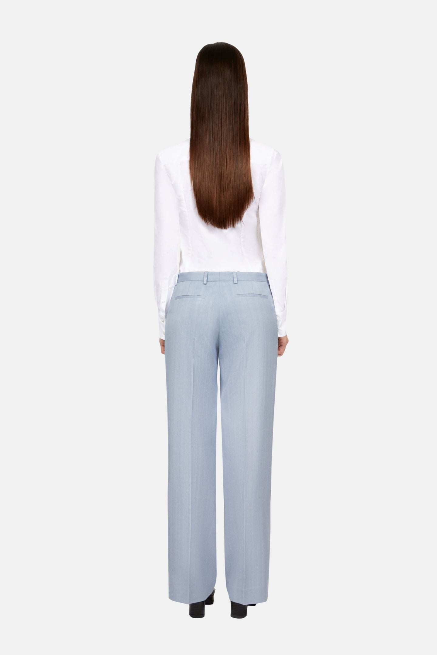 FLARE SUIT PANTS LAVENDER 4