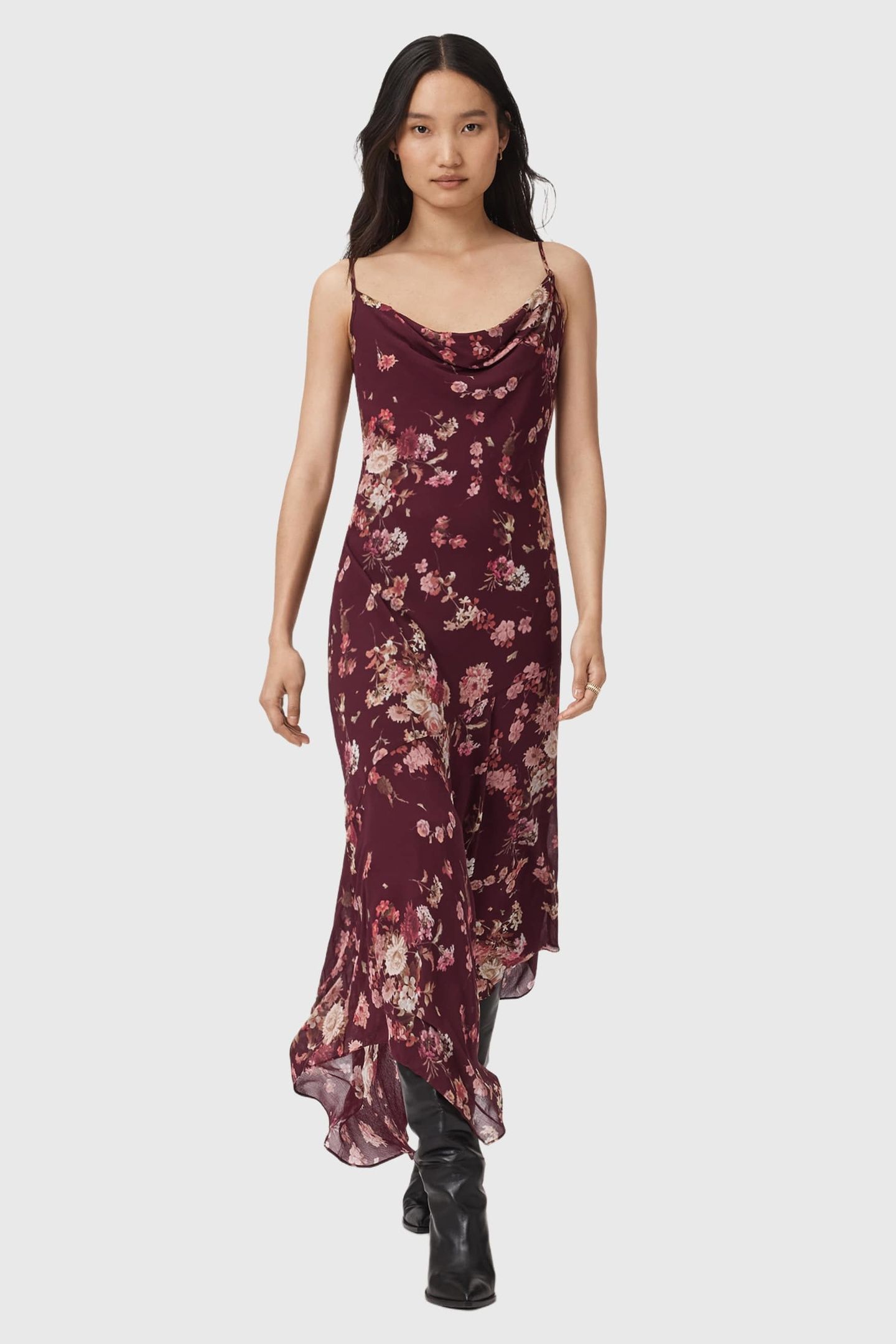 CHARLOTTE DRESS ARMADA WINE RED 3