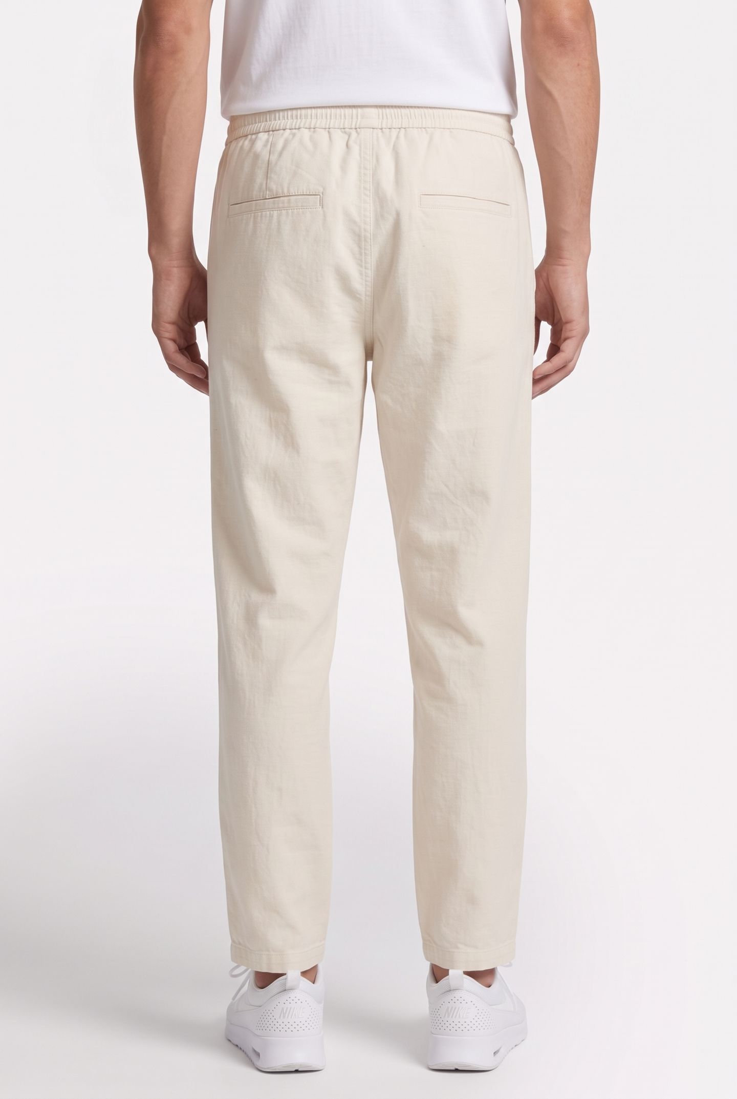 ELMER LOOSE LIN TROUSERS BEIGE 2