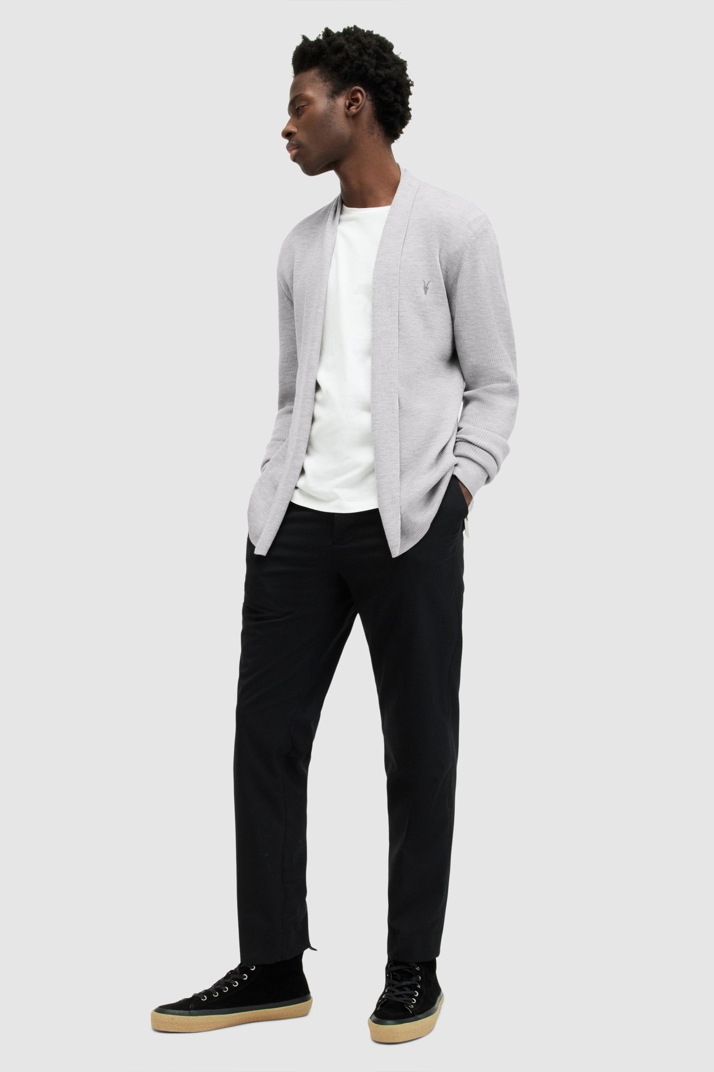 MODE MERINO OPEN CAR COOL GREY 2