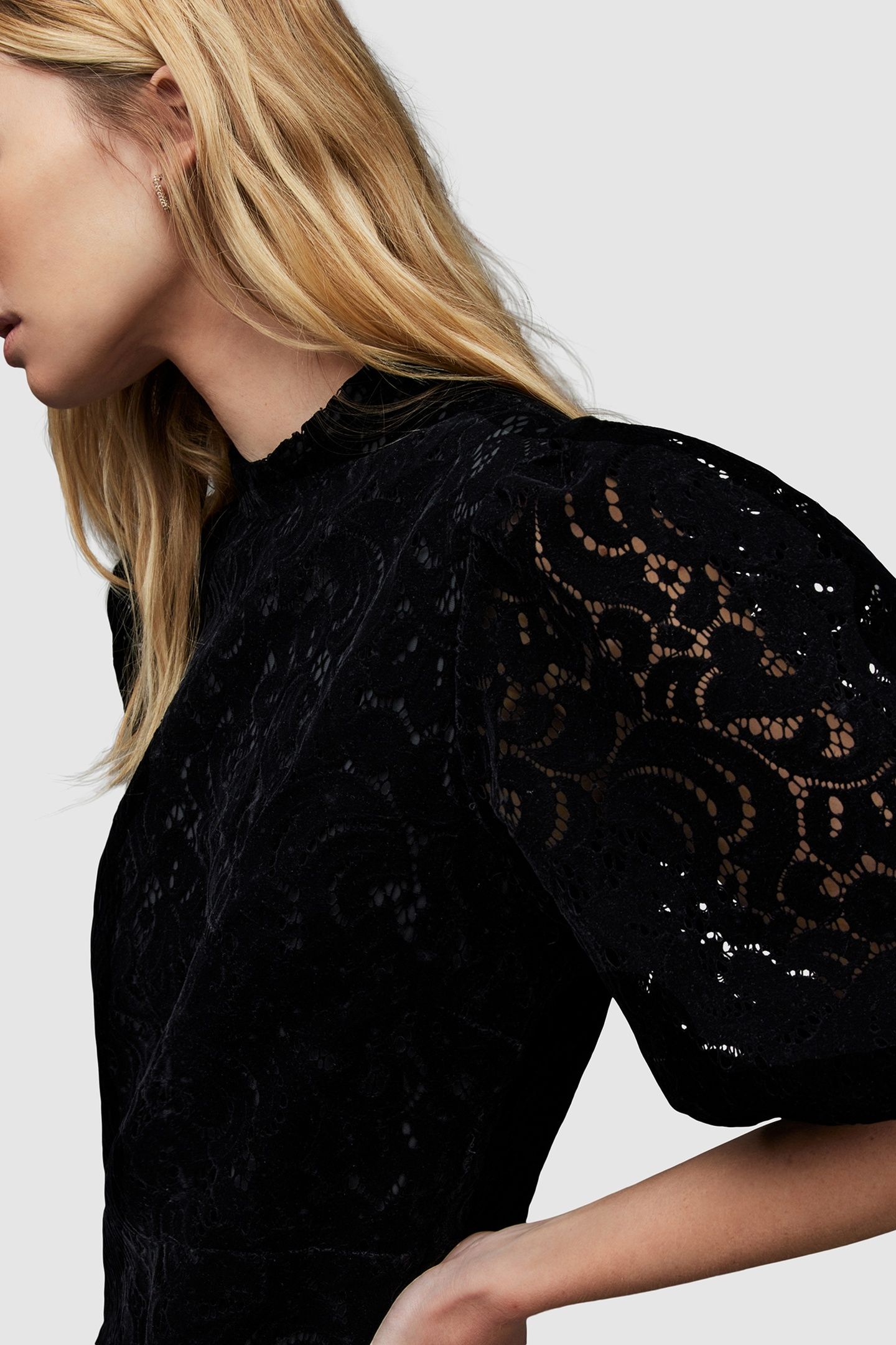 CAMILA LACE DRESS BLACK 6