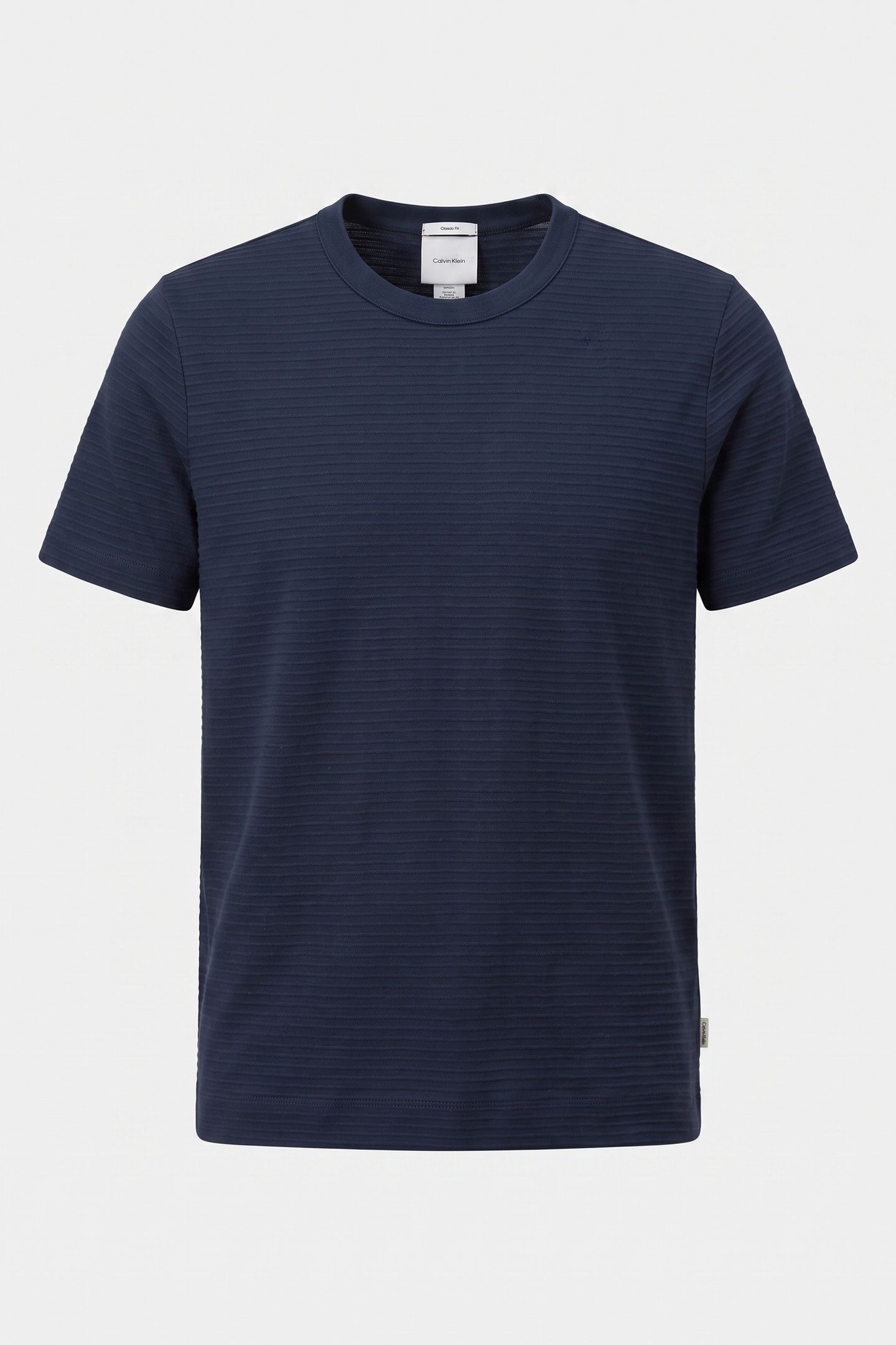 SS TEXTURED STRIPE CREW DARK SAPPHIRE 3