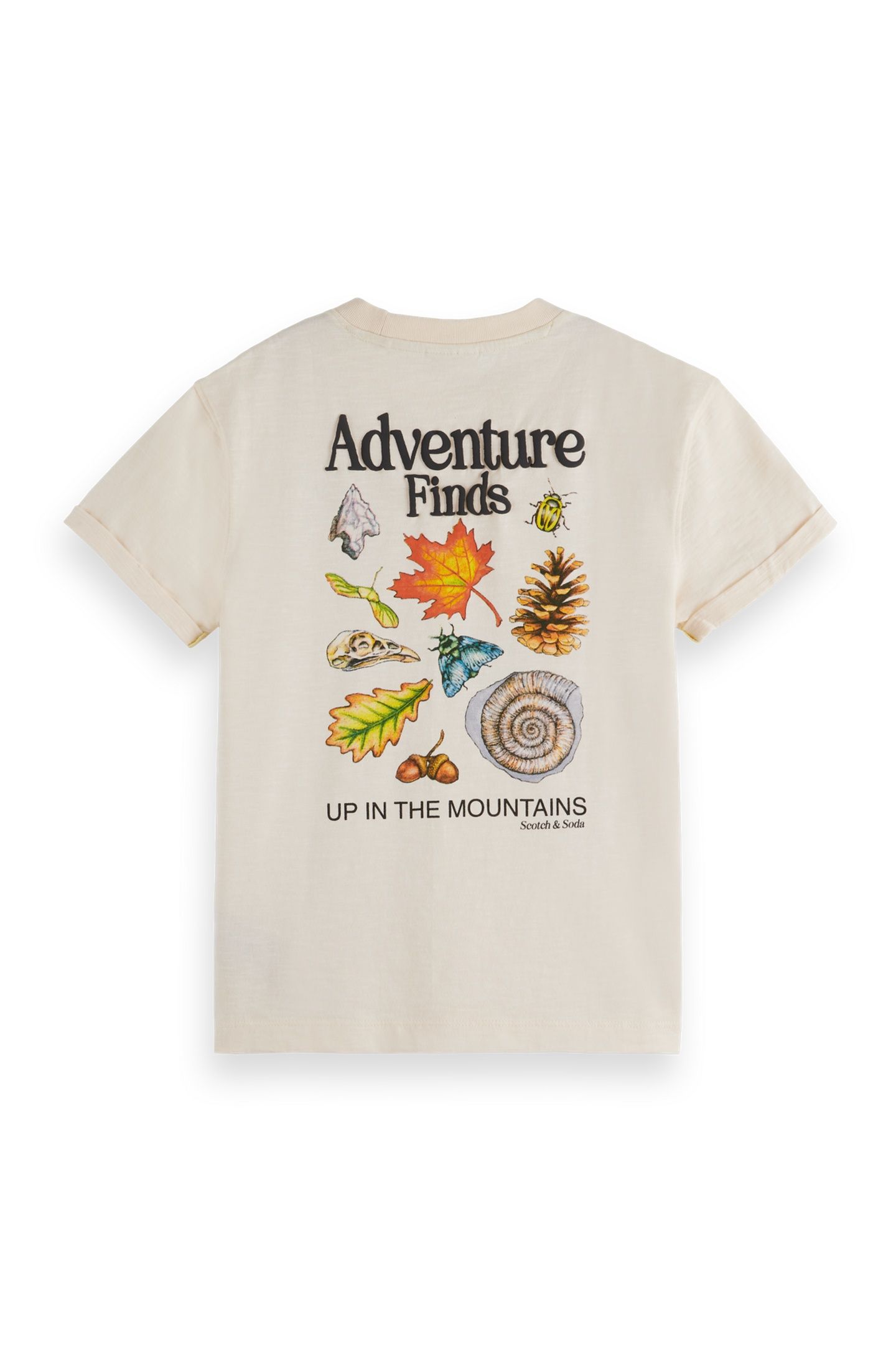 BOYS LOOSE-FIT T-SHIRT WITH FRONT AND BACK ARTWORK EGGNOG 2