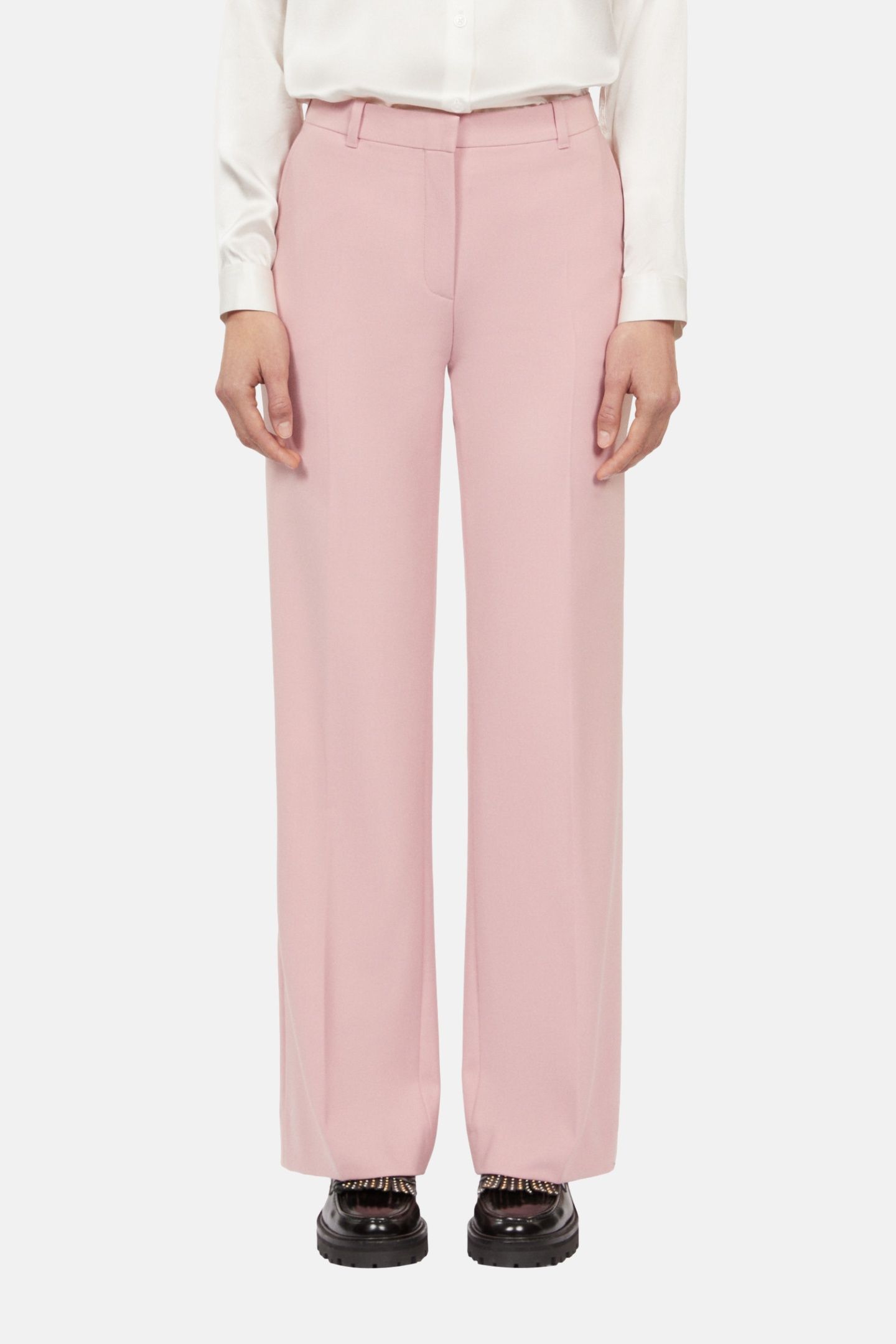 WIDE COSTUME TROUSERS PASTEL PINK 2