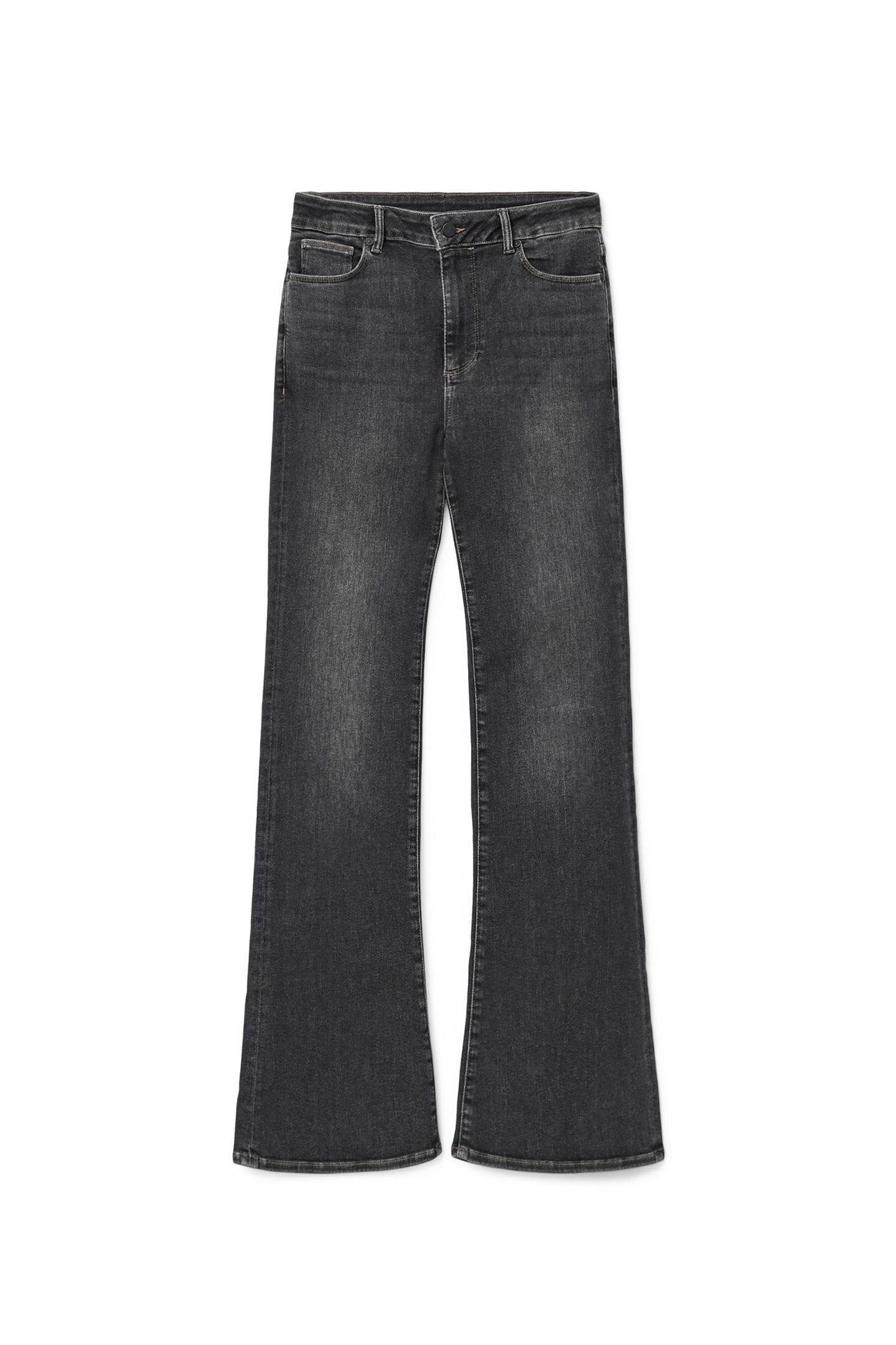 MAISIE FLARE JEAN WASHED GREY 6