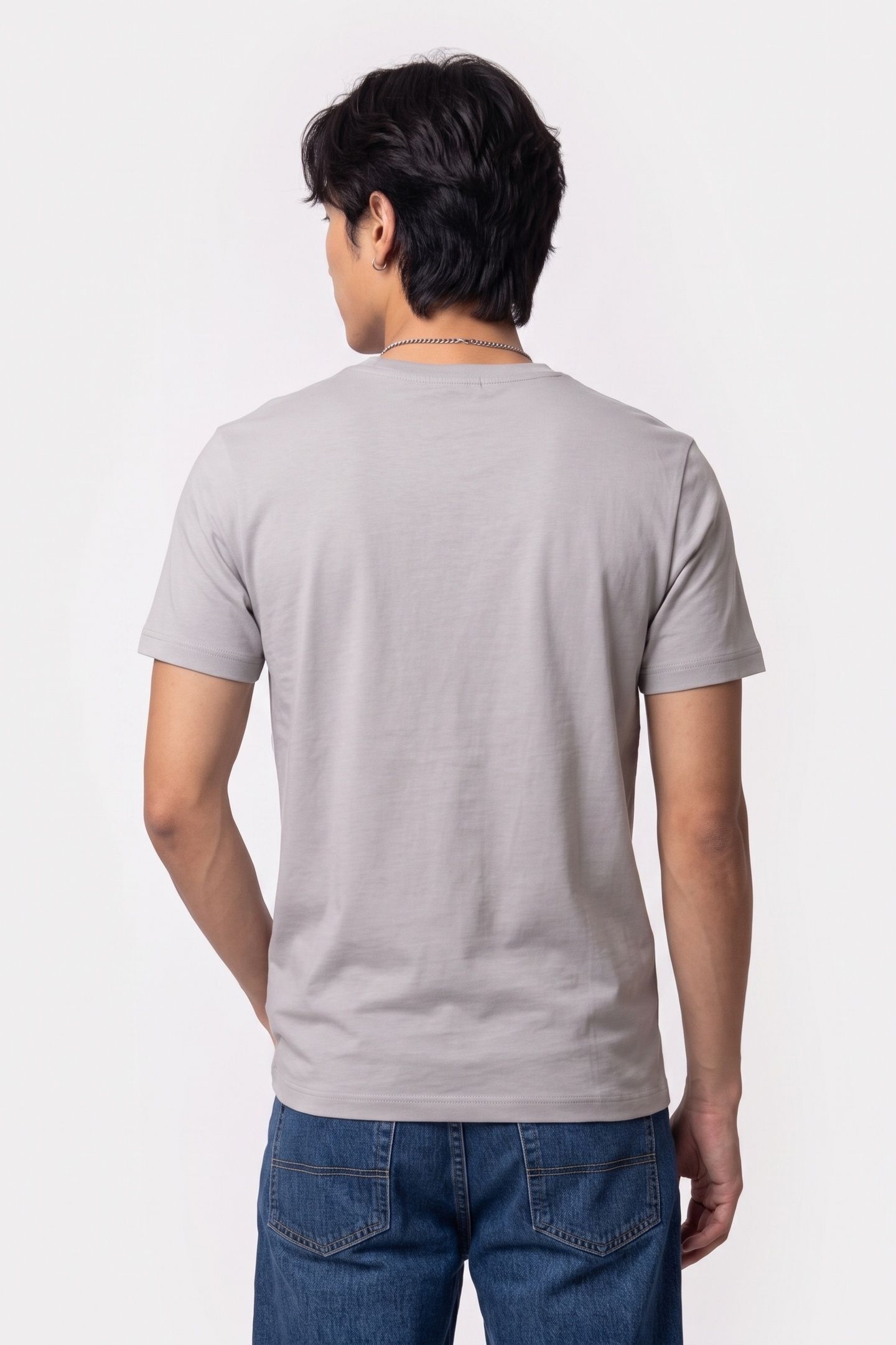 SHORT SLEEVE BADGE 30S JERSEY FORMAL GRAY 2