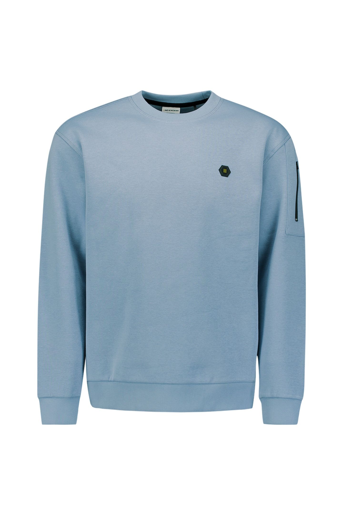 SWEATER CREWNECK BRUSHED INSIDE DUSTY BLUE 5