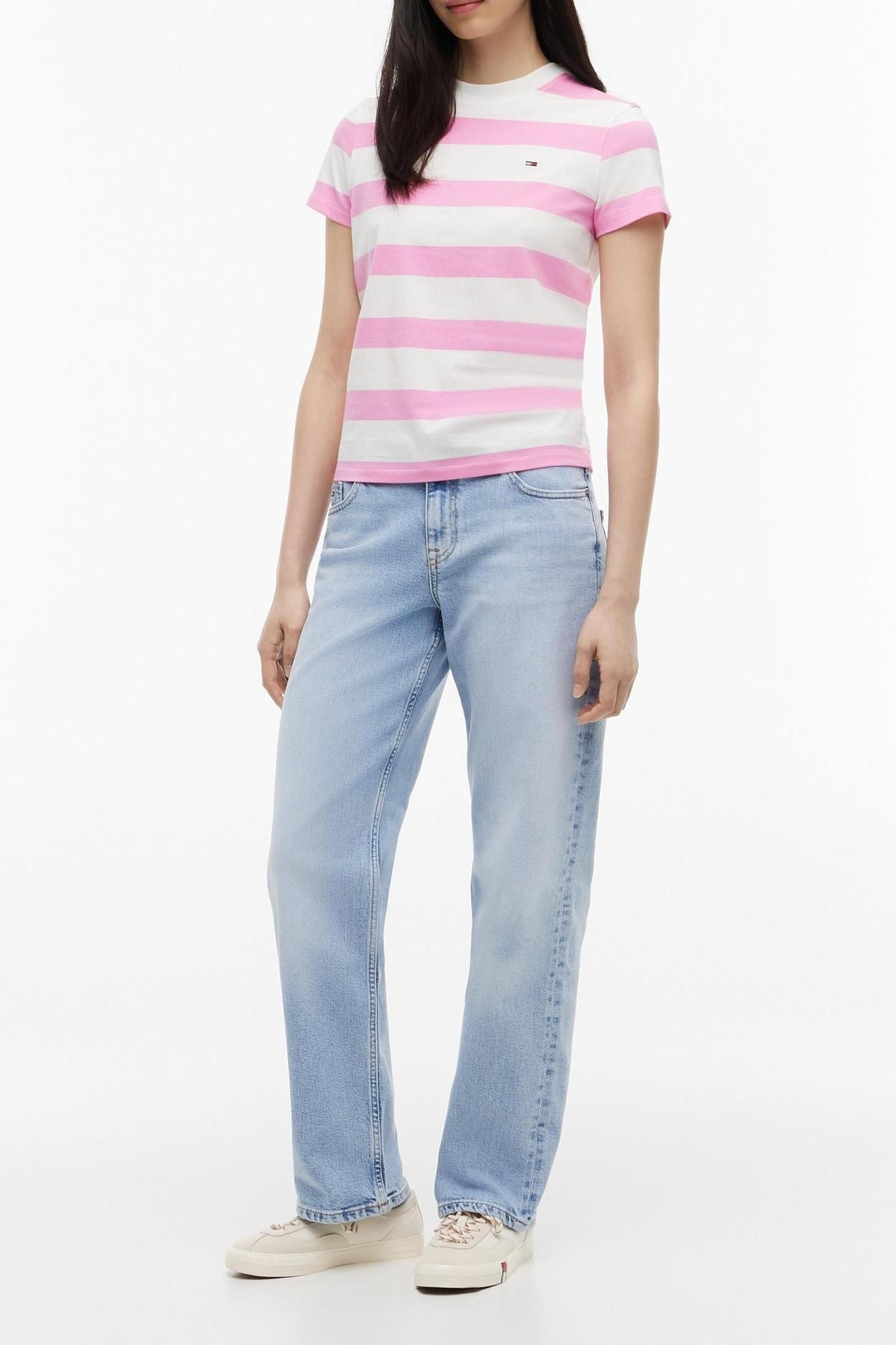 REGULAR FLAG JERSEY PINK DAISY/STRIPE 3