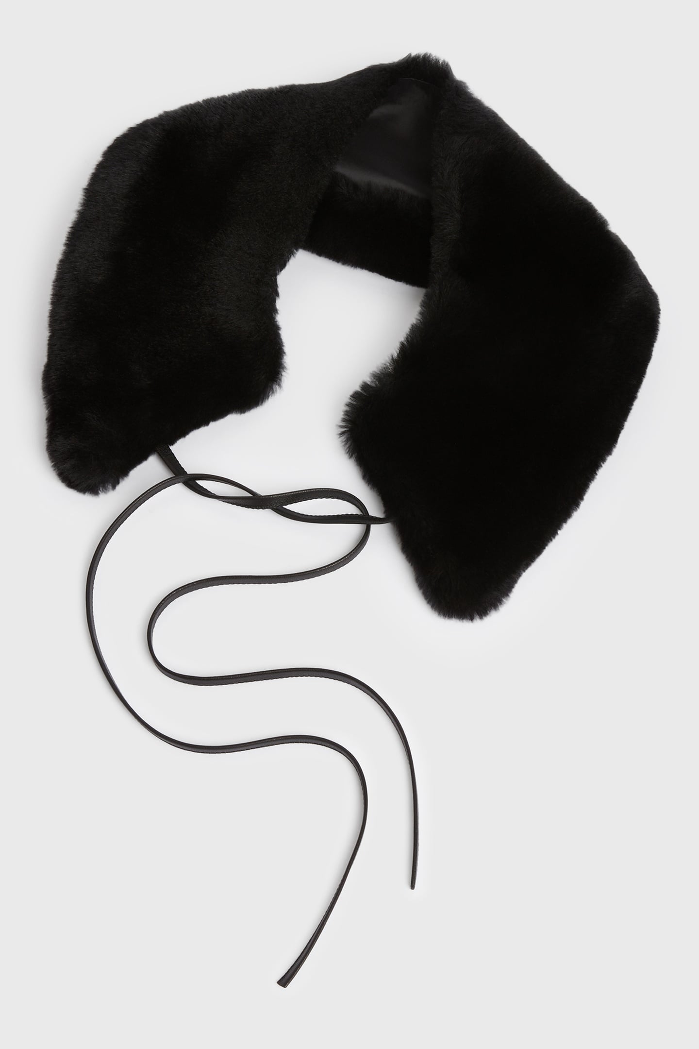 NOIR SHEARLING COLLA BLACK 1