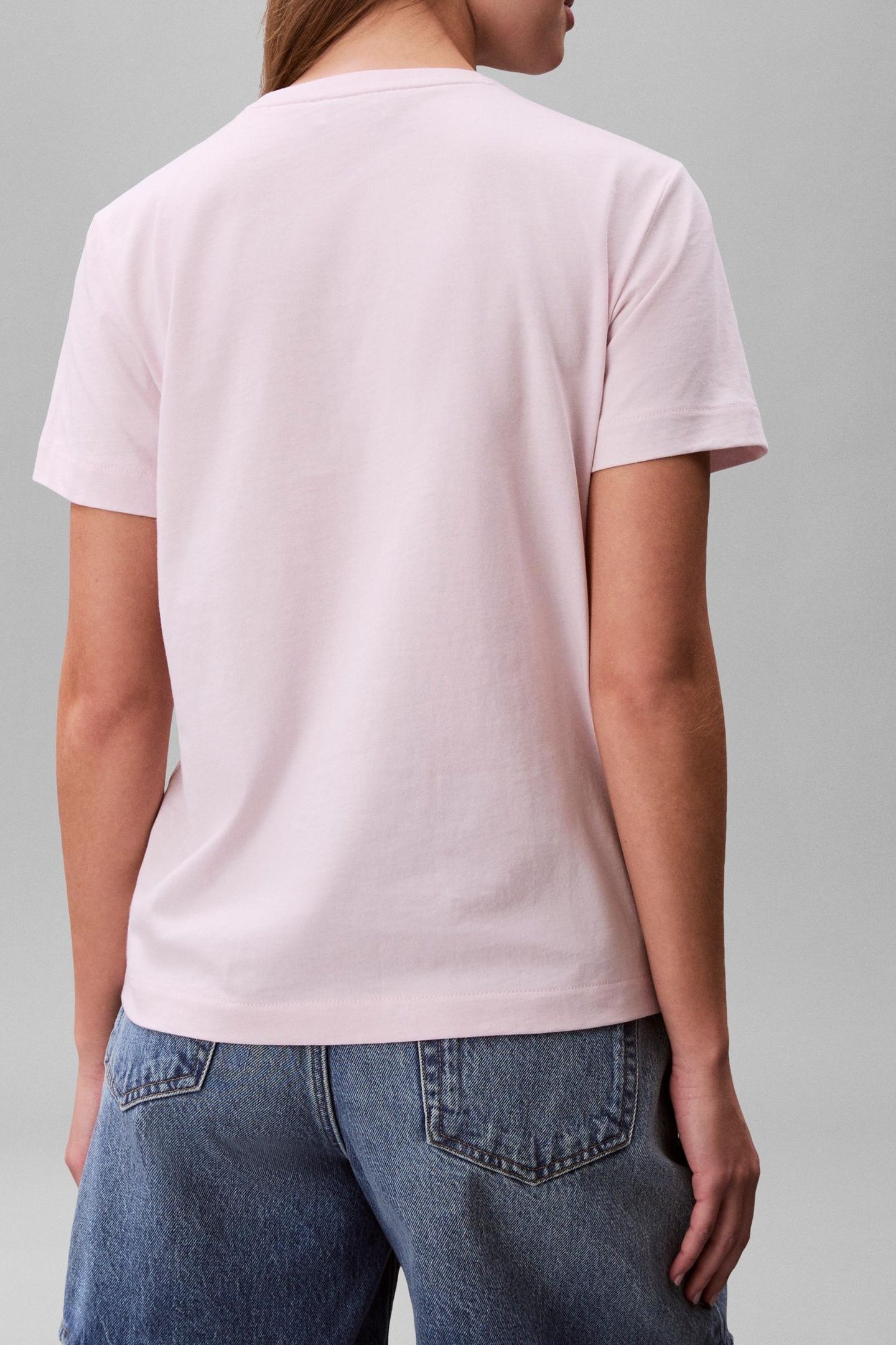 2-PACK SHORT SLEEVE ROUND NECK LOGO T-SHIRTS CRADLE PINK/BLA 3