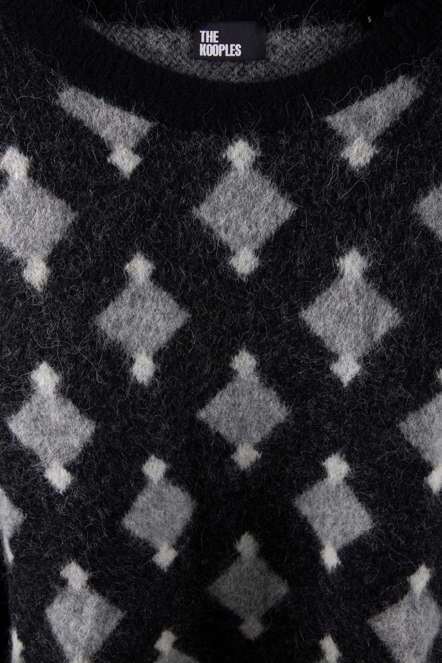 PULL COL ROUND BLACK GREY WHITE 8