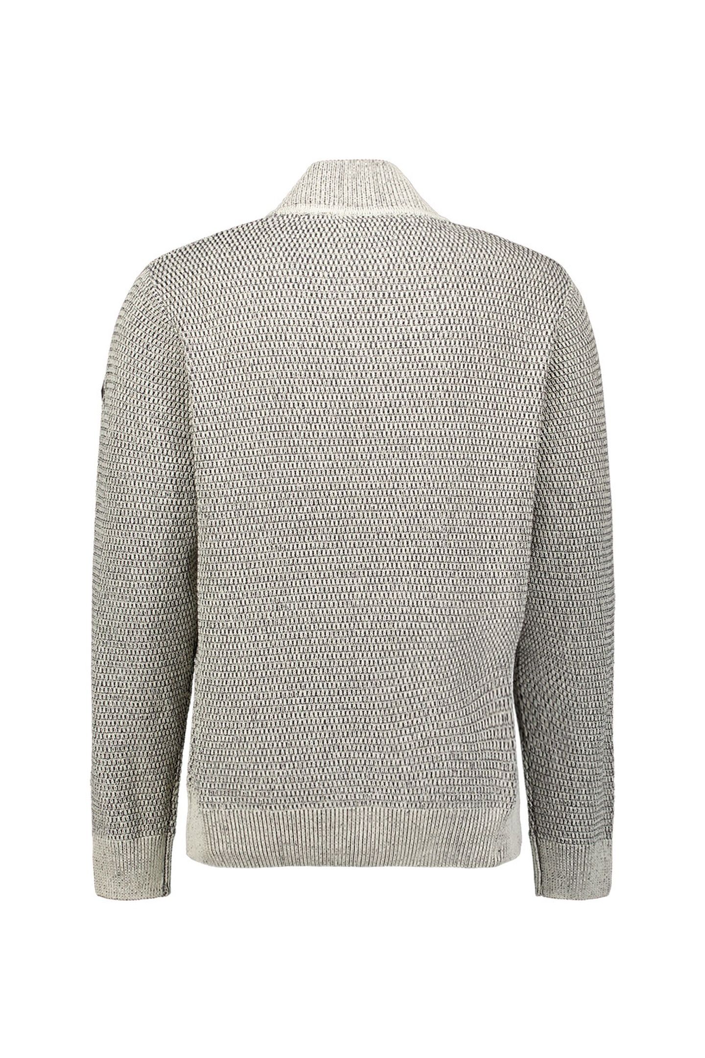 PULLOVER HALF ZIPPER 2 COLOURED MELANGE STONE 6