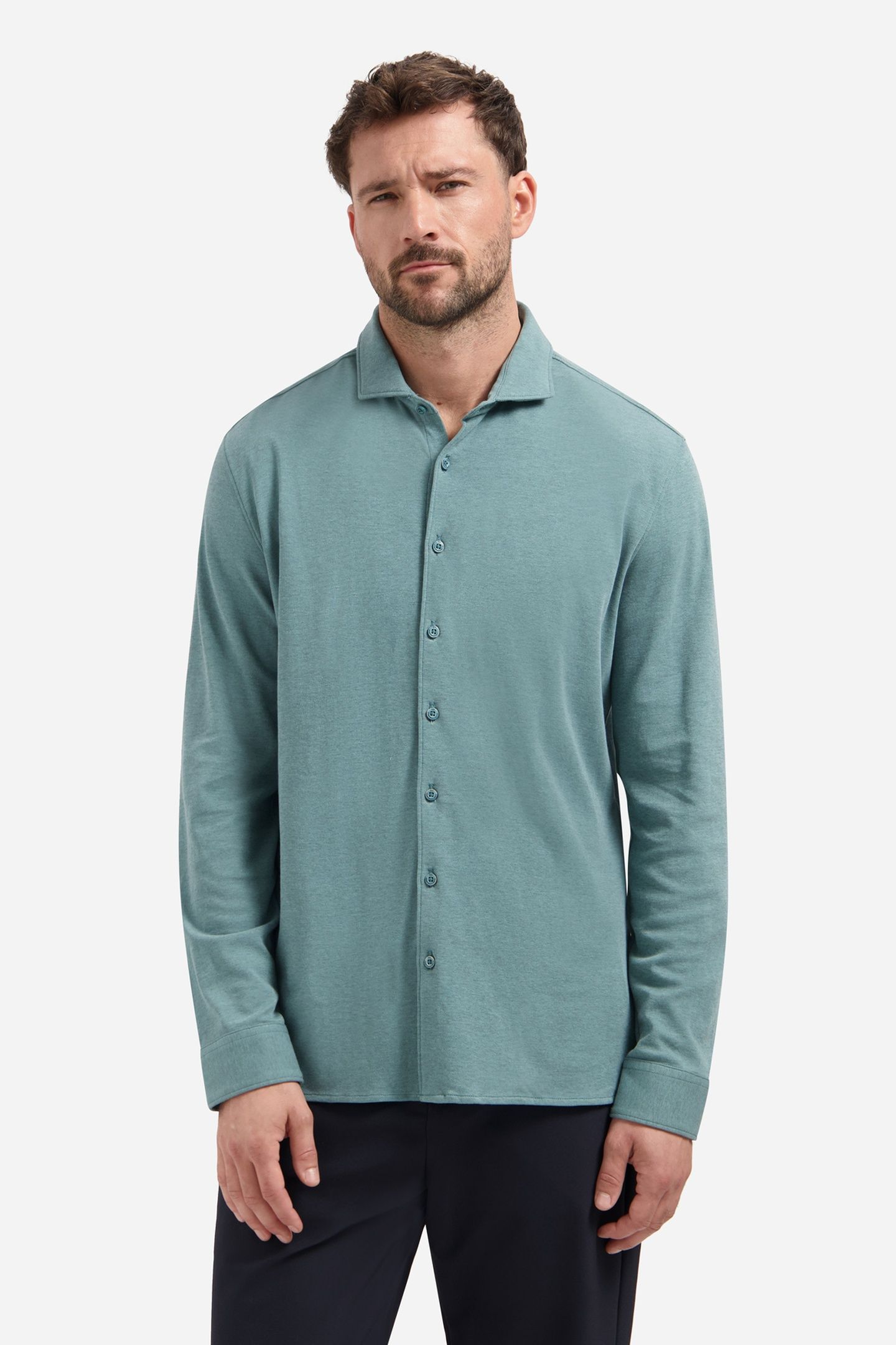 SHIRT JERSEY TWILL SEABLUE 1