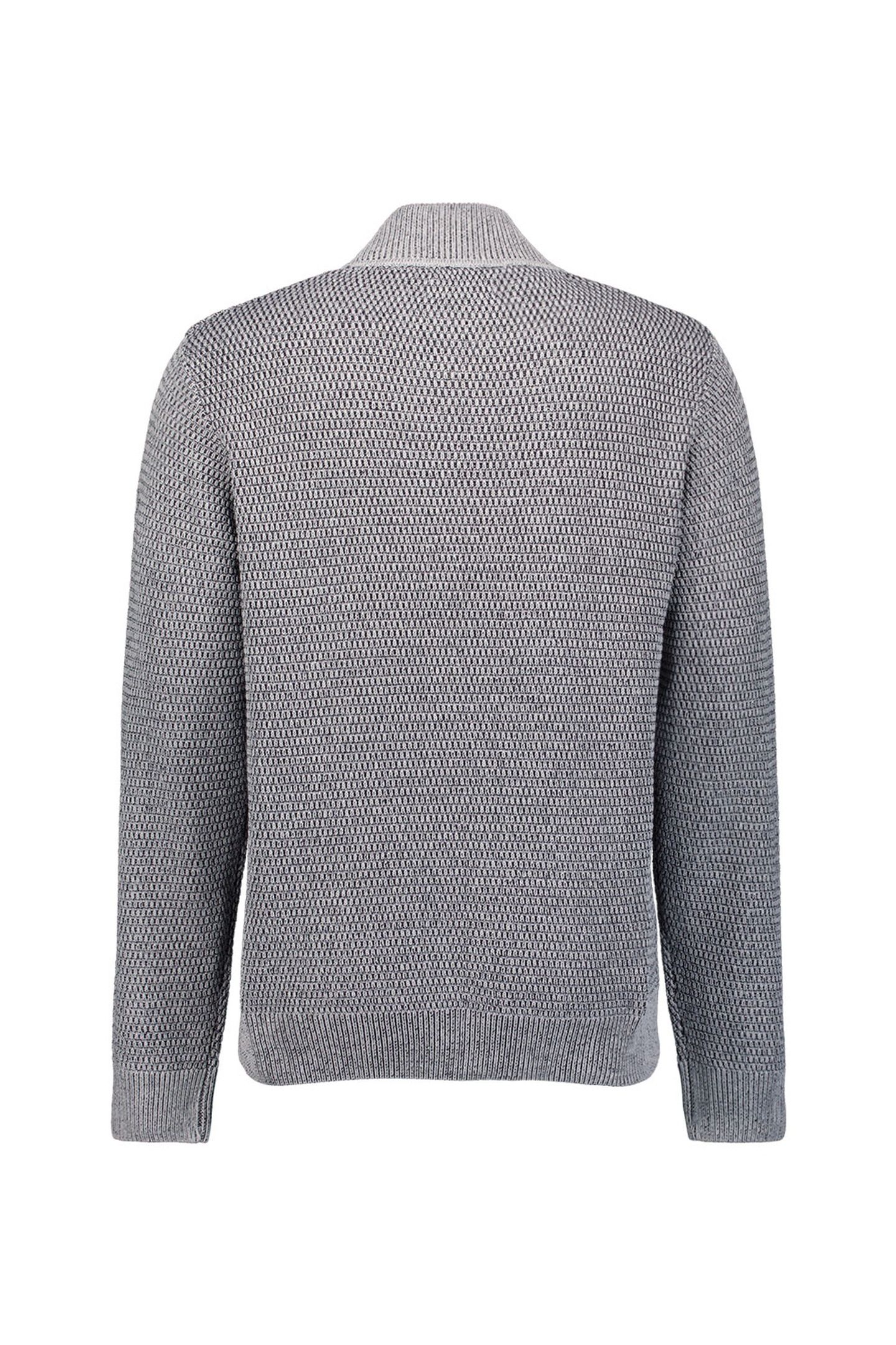 PULLOVER HALF ZIPPER 2 COLOURED MELANGE GREY MELANGE 6