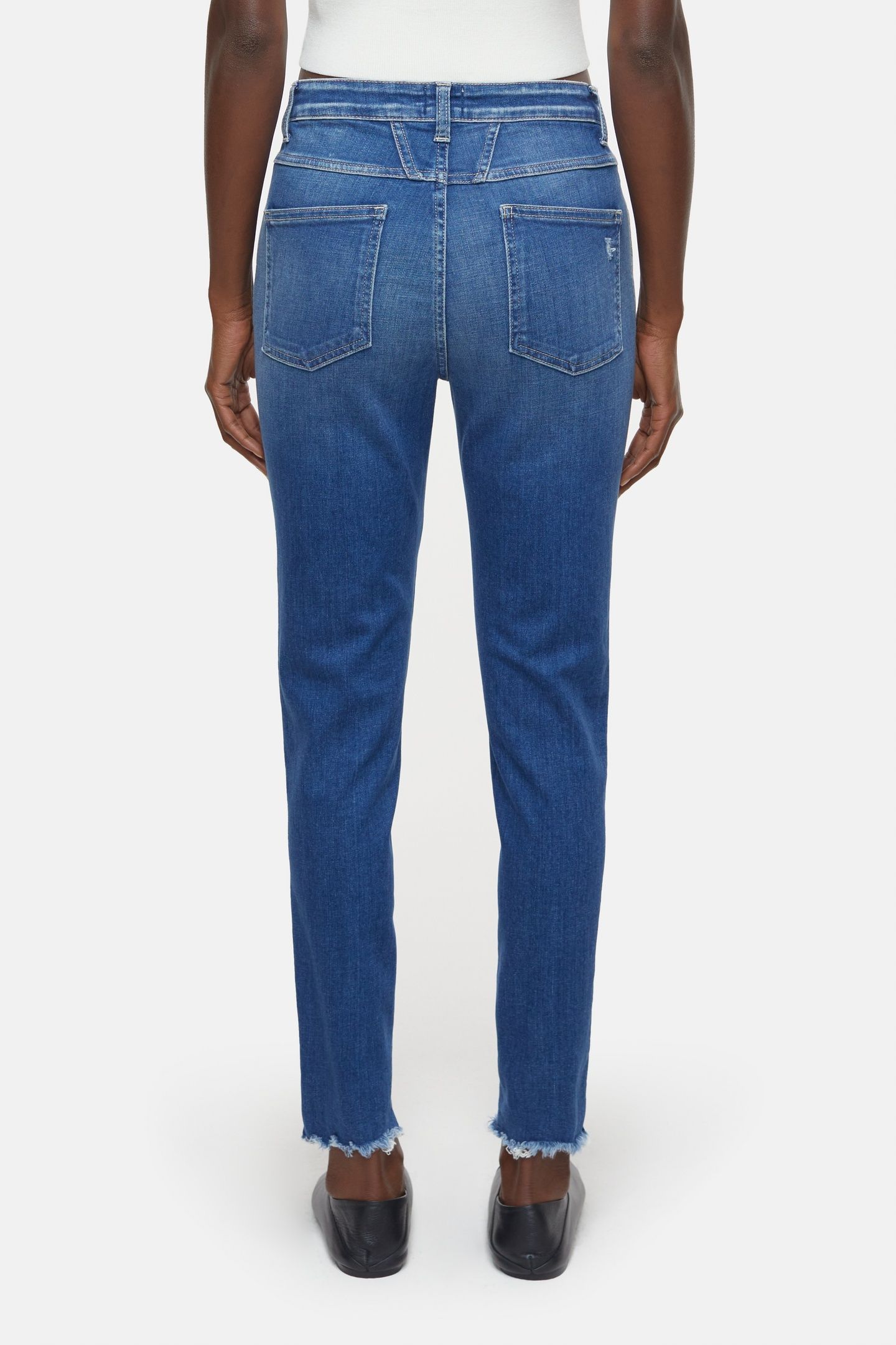 SKINNY PUSHER JEANS MID BLUE 4