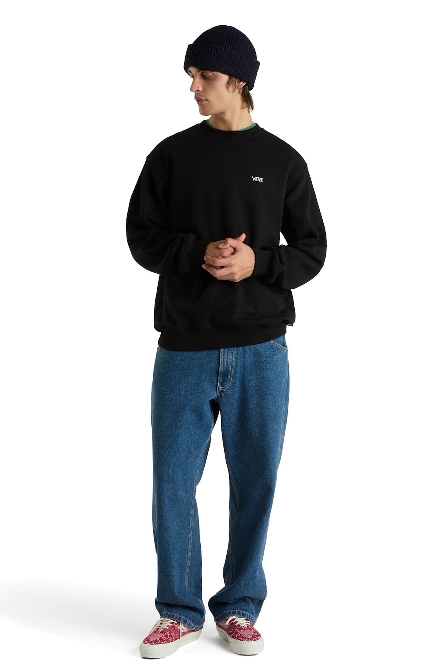 LEFT CHEST II LOOSE CREW BLACK 2