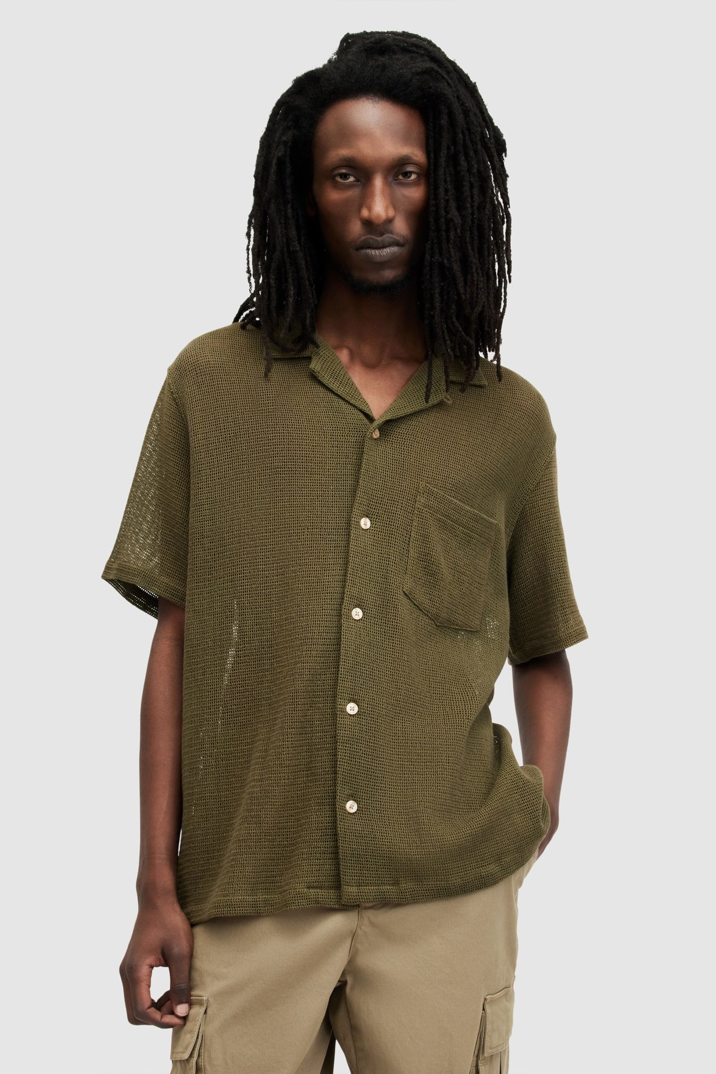 SORTIE SS SHIRT ASH KHAKI GREEN 2