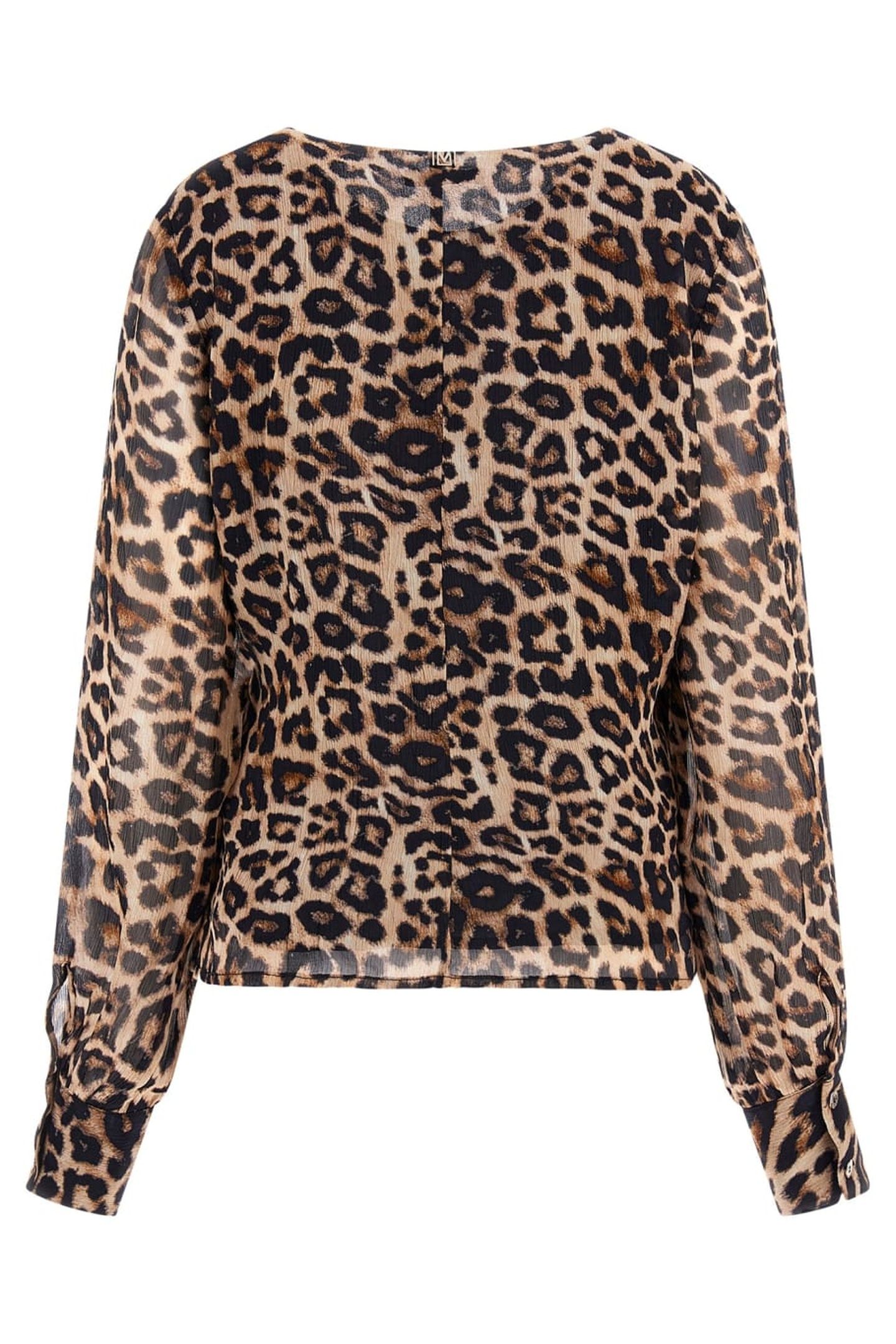 MARIA LS WRAP TOP GLAM LEOPARD 2