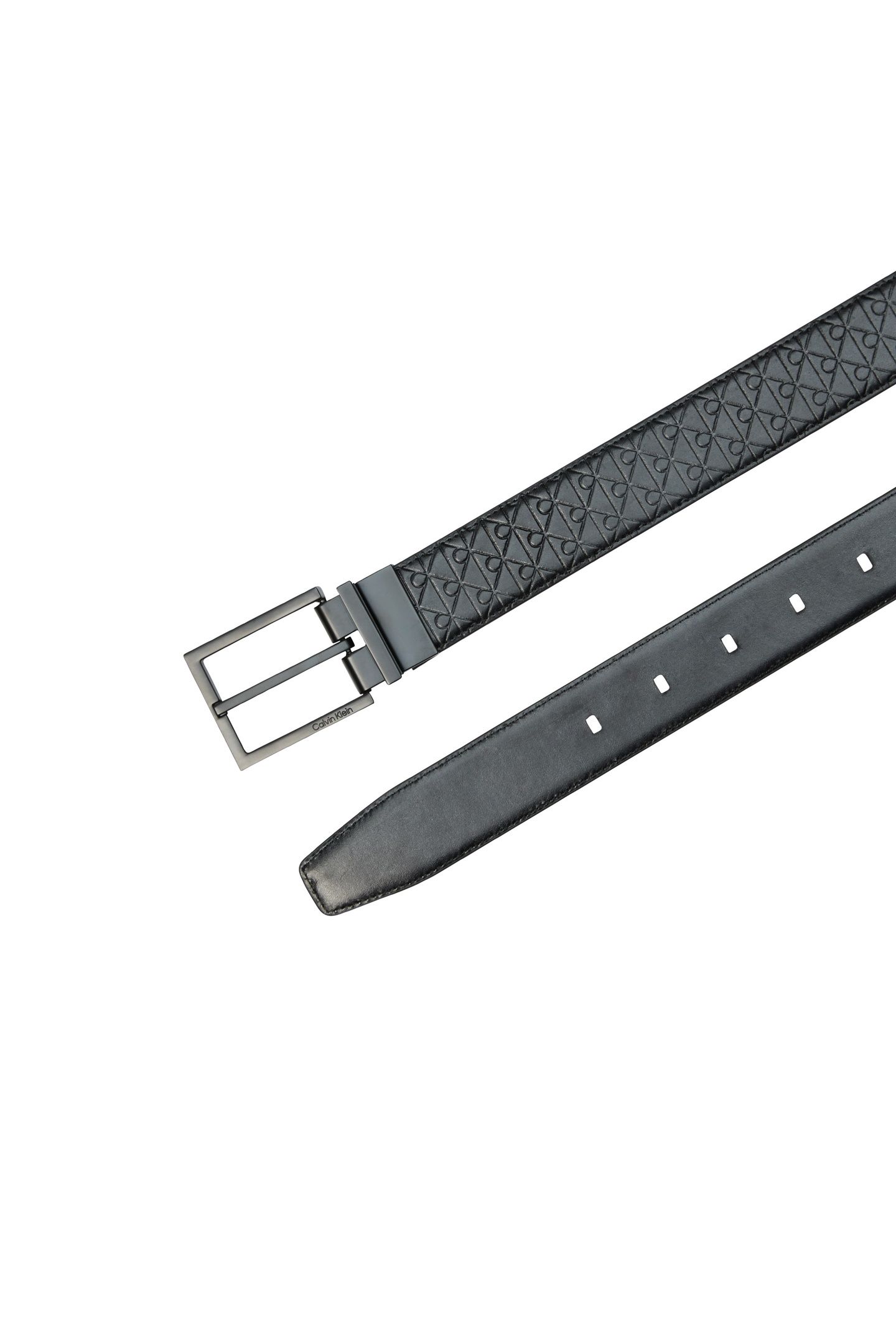 SQUARE BUCKLE SMOOTH BELT BLACKAOP/BLACK/MATTE BLACK 4