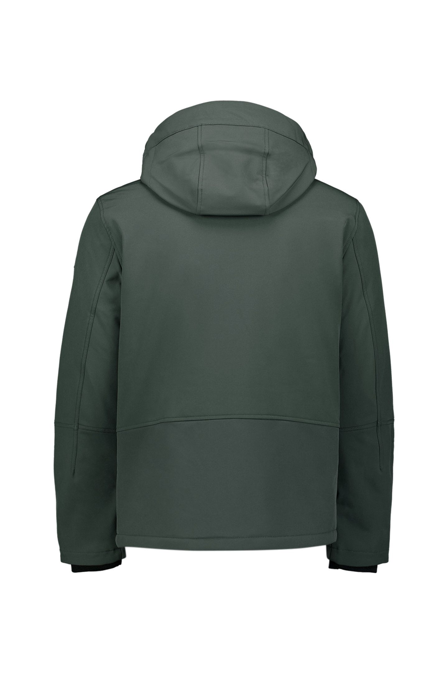 JACKET SHORT FIT HOODED SOFTSHELL STRETCH DARK STEEL 6