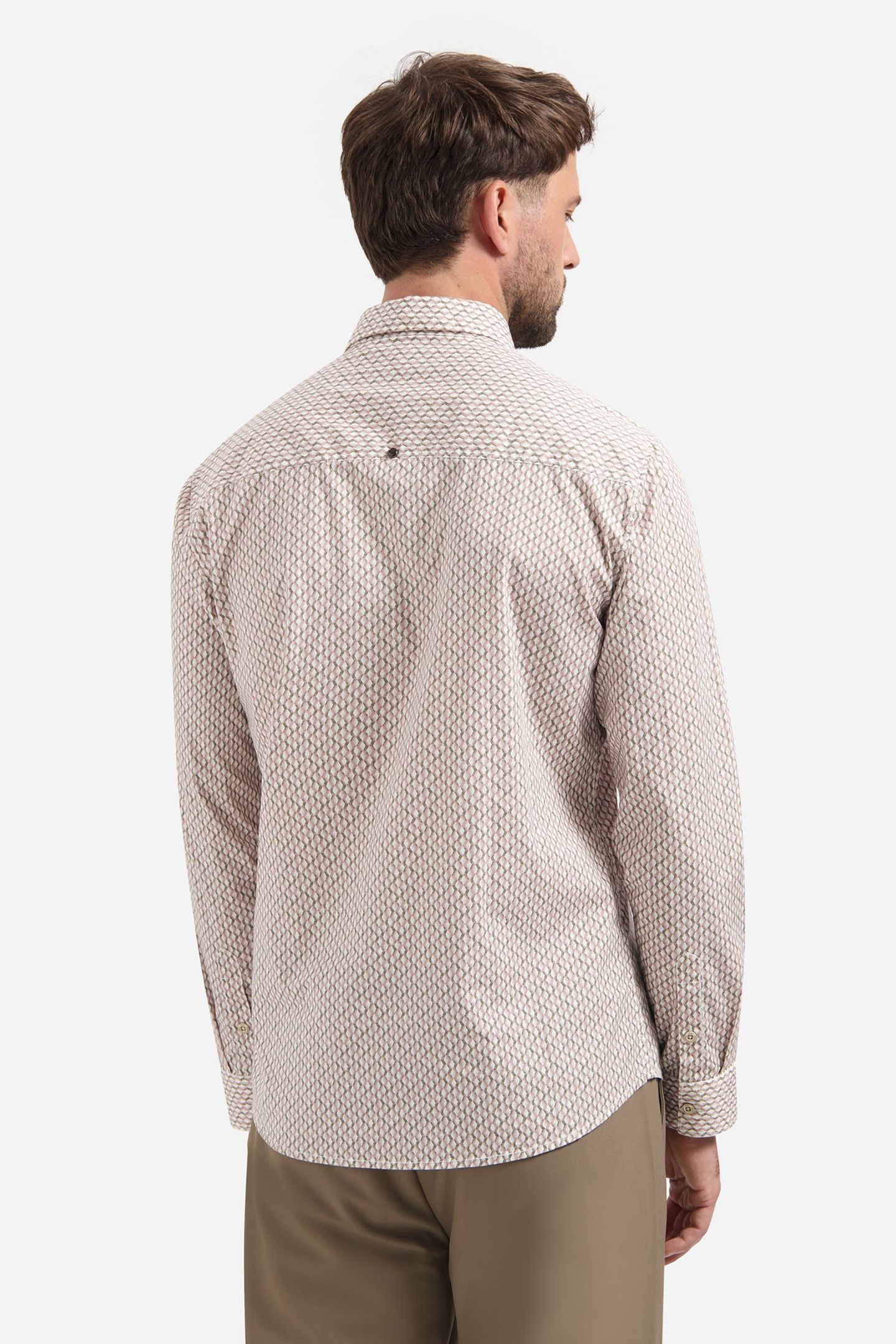 SHIRT STRETCH ALLOVER PRINTED WHITE 2