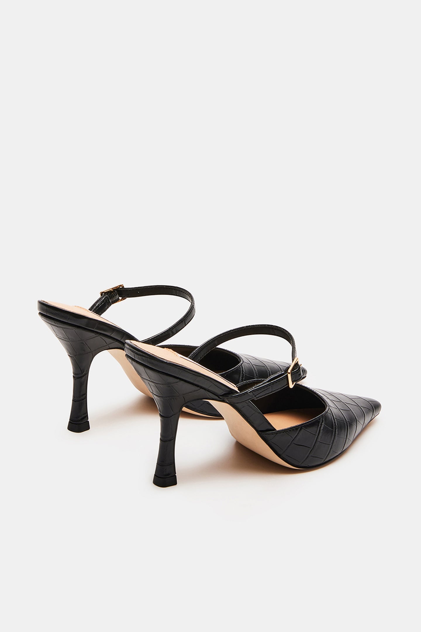 BRECKI MULES BLACK CROCO 3