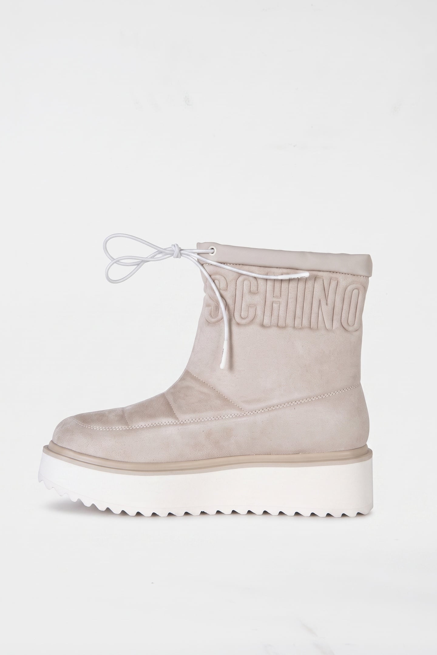 PLATFORM POWER VELOUR SNOW BOOTS GREY 2