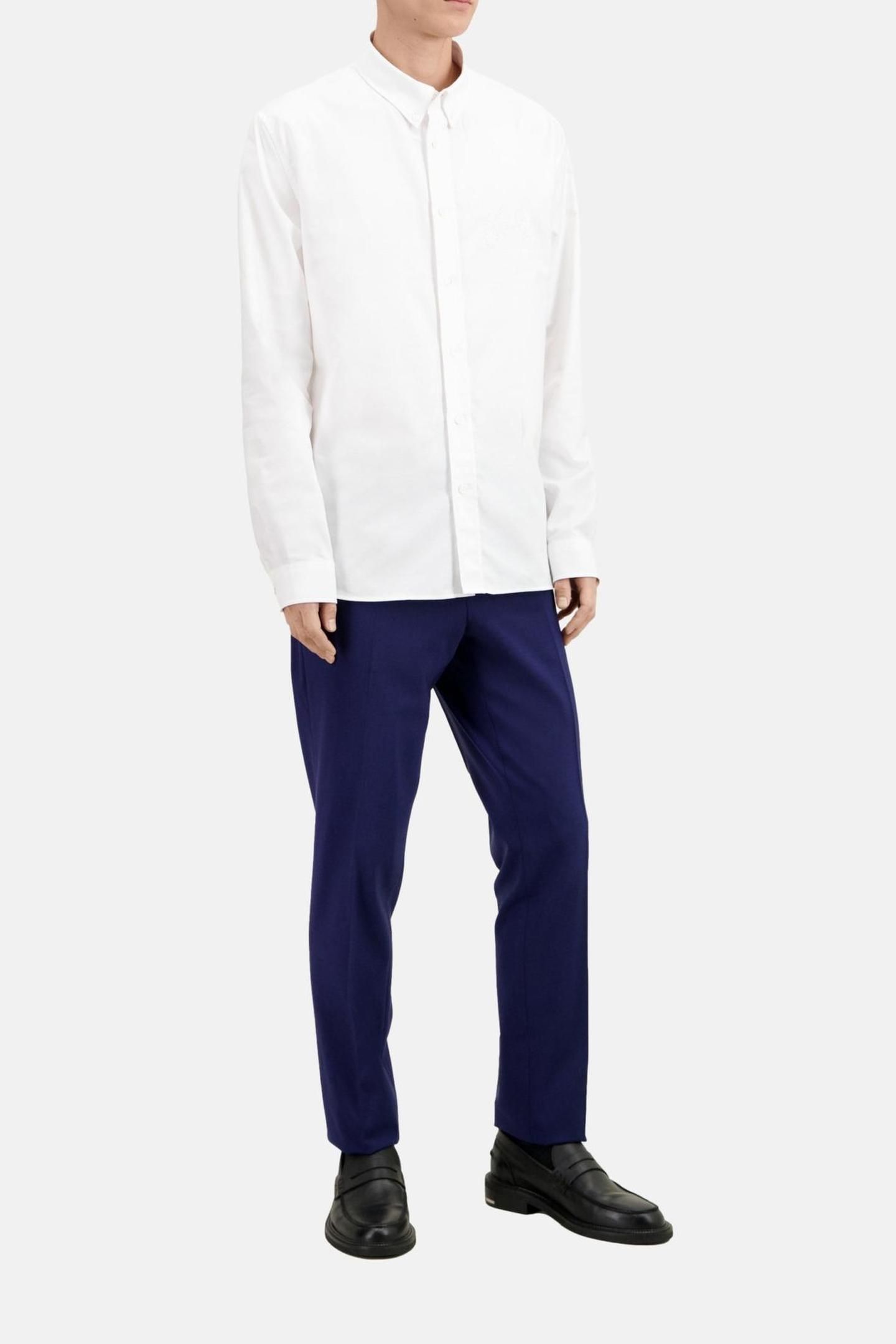 LONG-SLEEVED SHIRT WITH EMBROIDERY WHITE 2