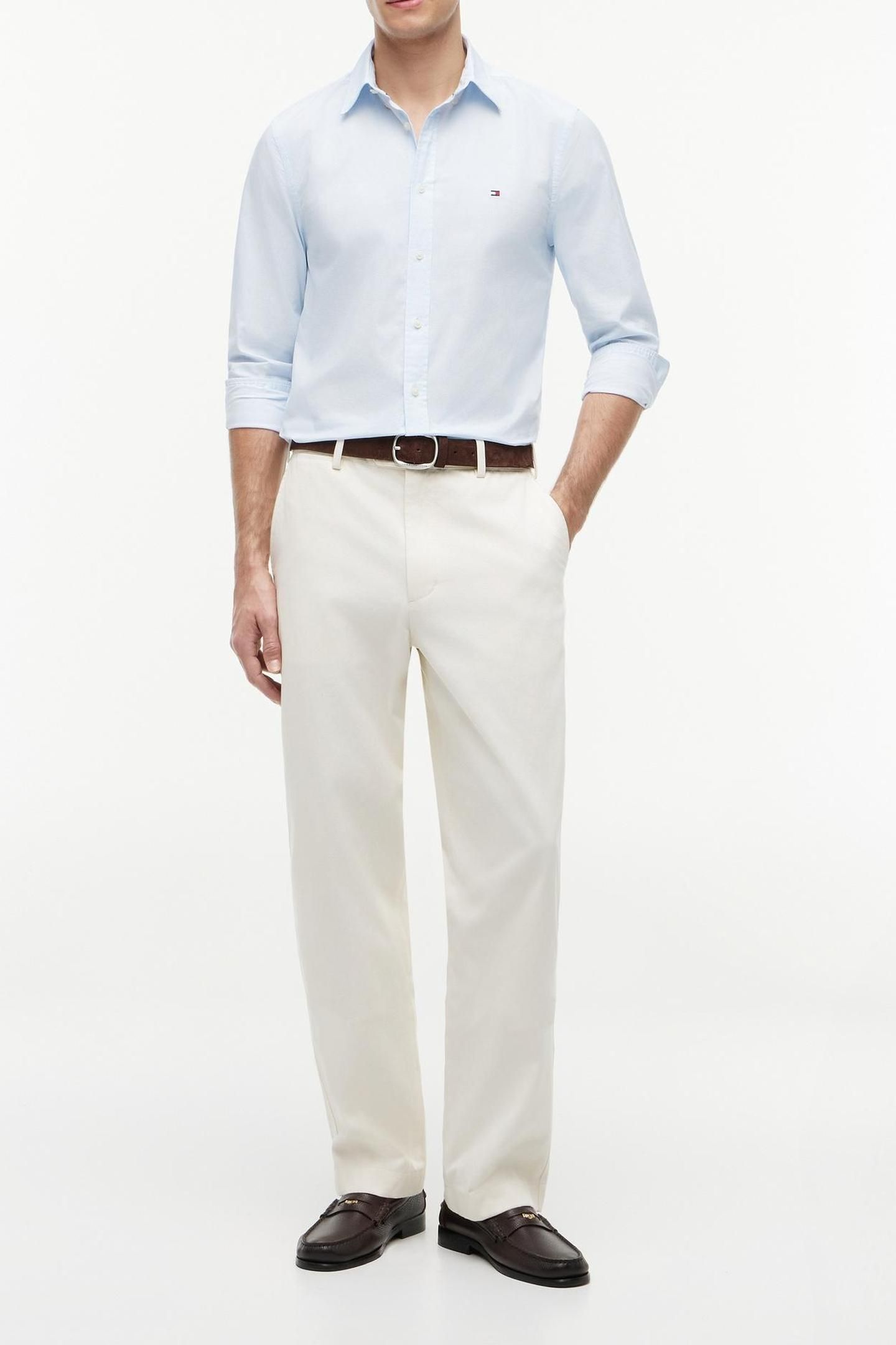 FLEX POPLIN SMALL PRINT SHIRT SWEET BLUE/ALLOVER 4