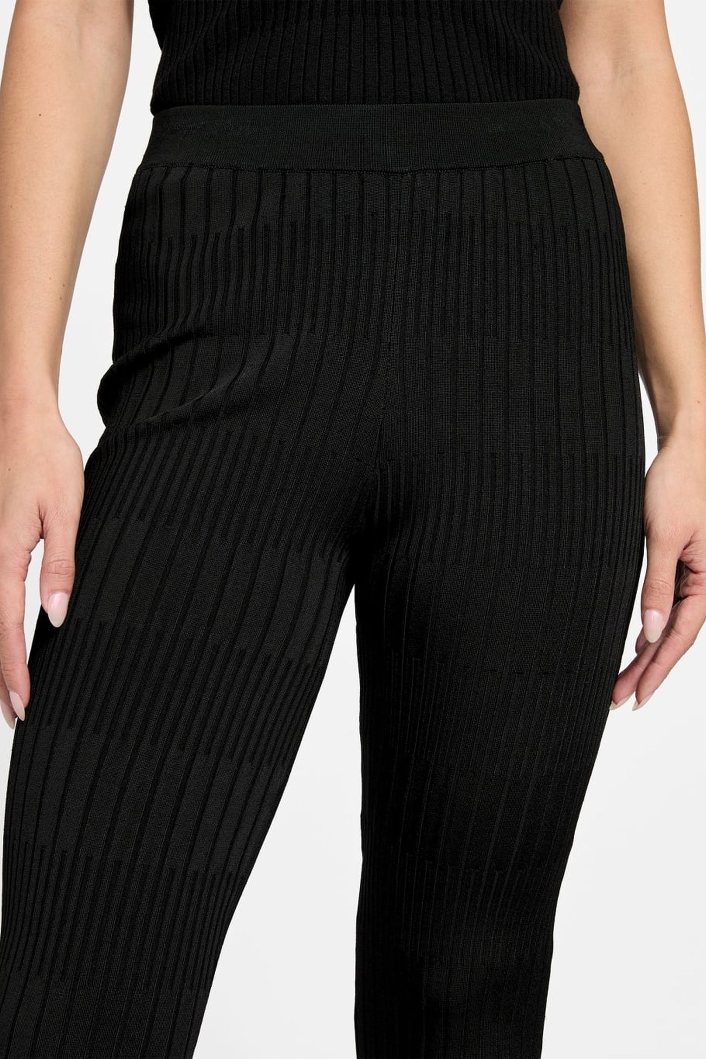 JANET RIBBED PANT SW JET BLACK A996 9