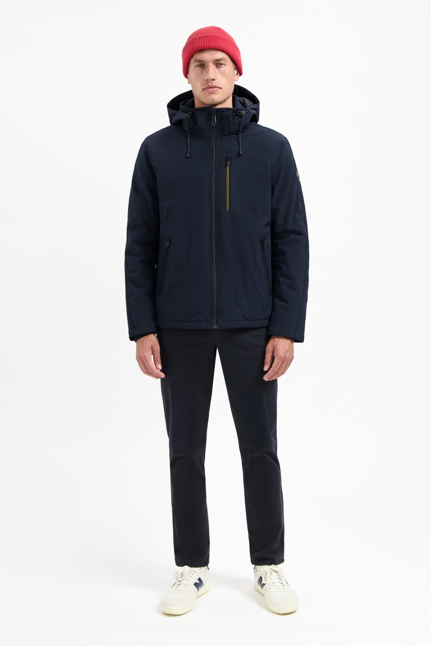 JACKET SHORT FIT HOODED SOFTSHELL STRETCH NIGHT 1