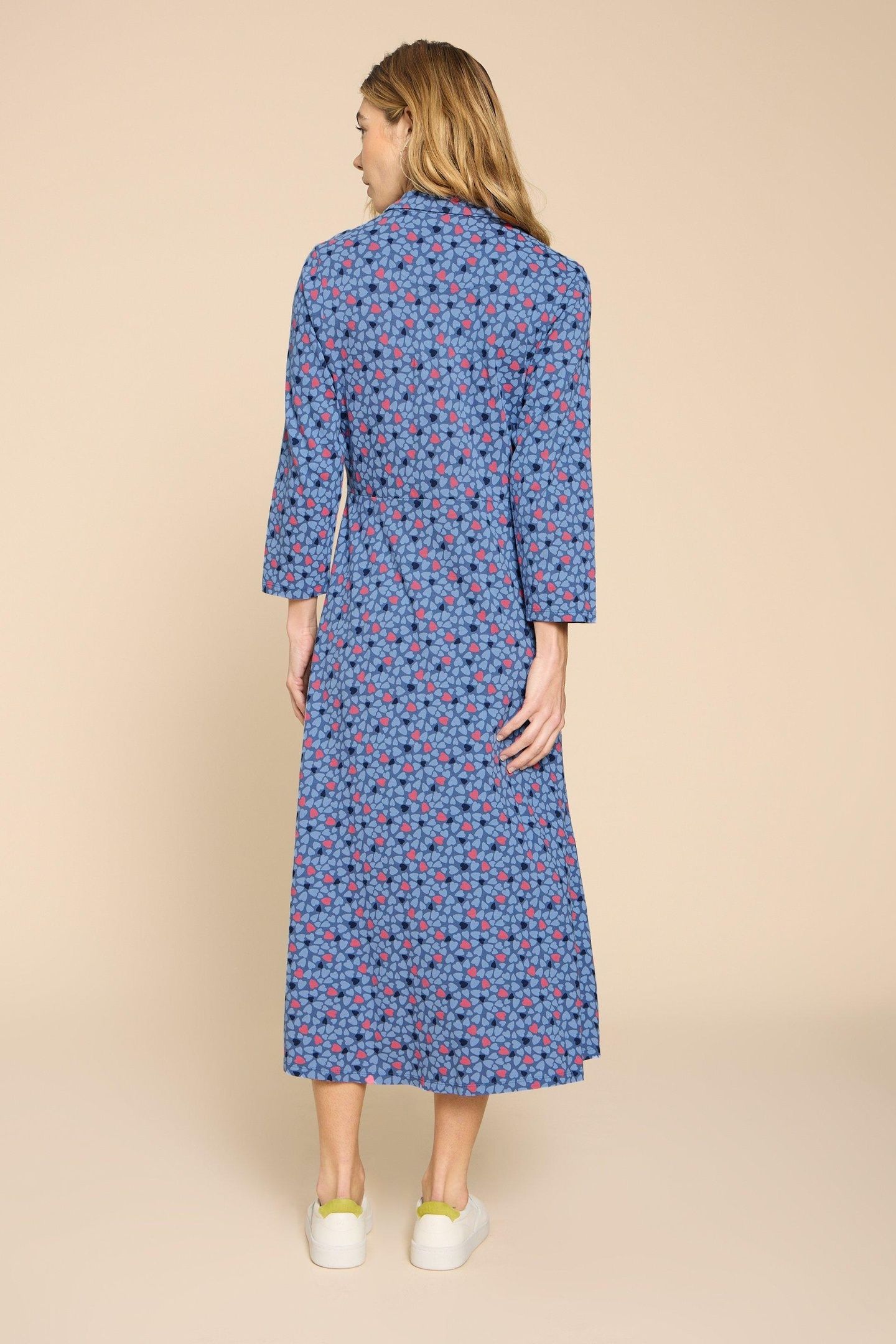 ADA JERSEY SHIRT DRESS BLUE MULTI 3