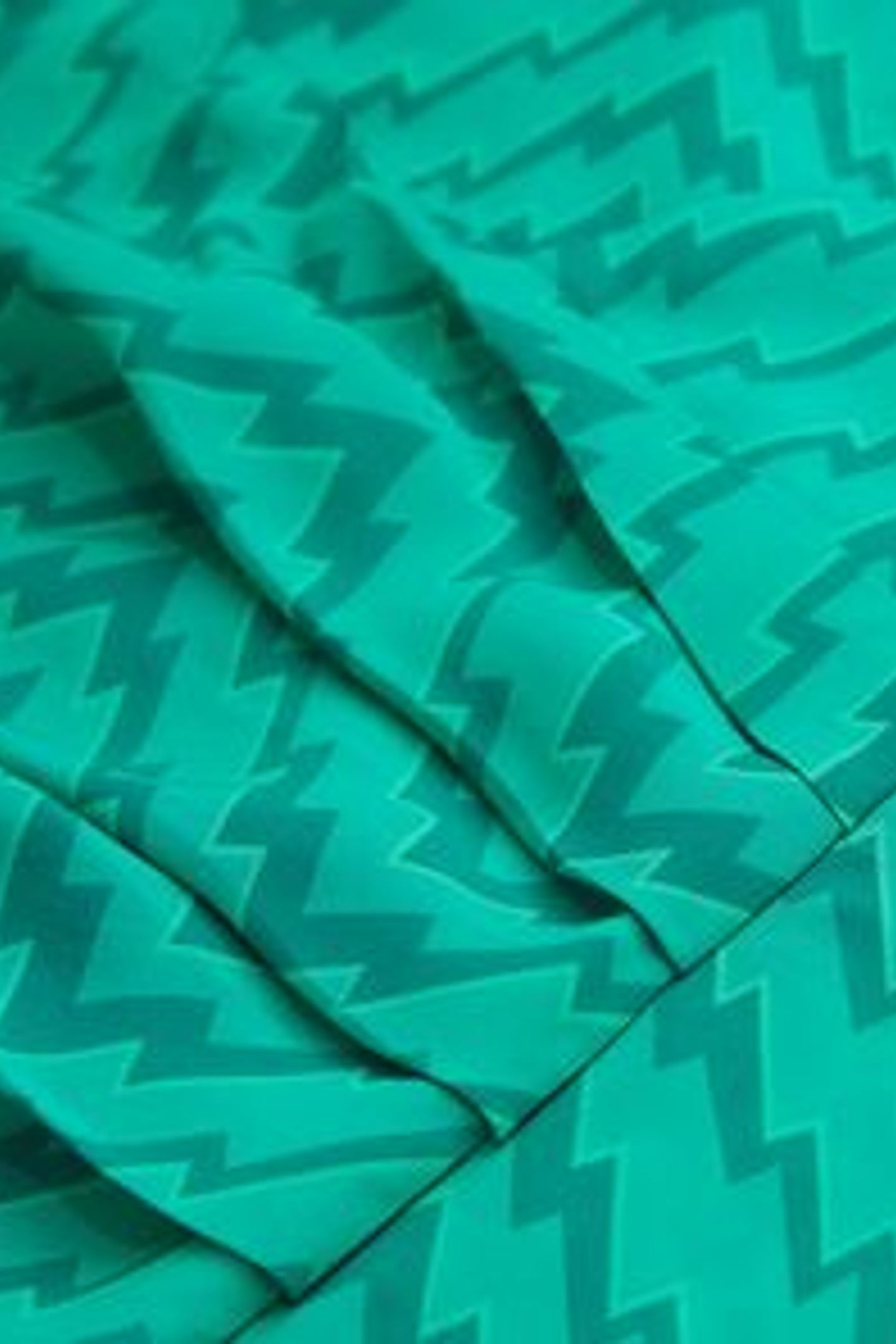SHORT SKIRT PRINT ZIG ZAG GREEN 6