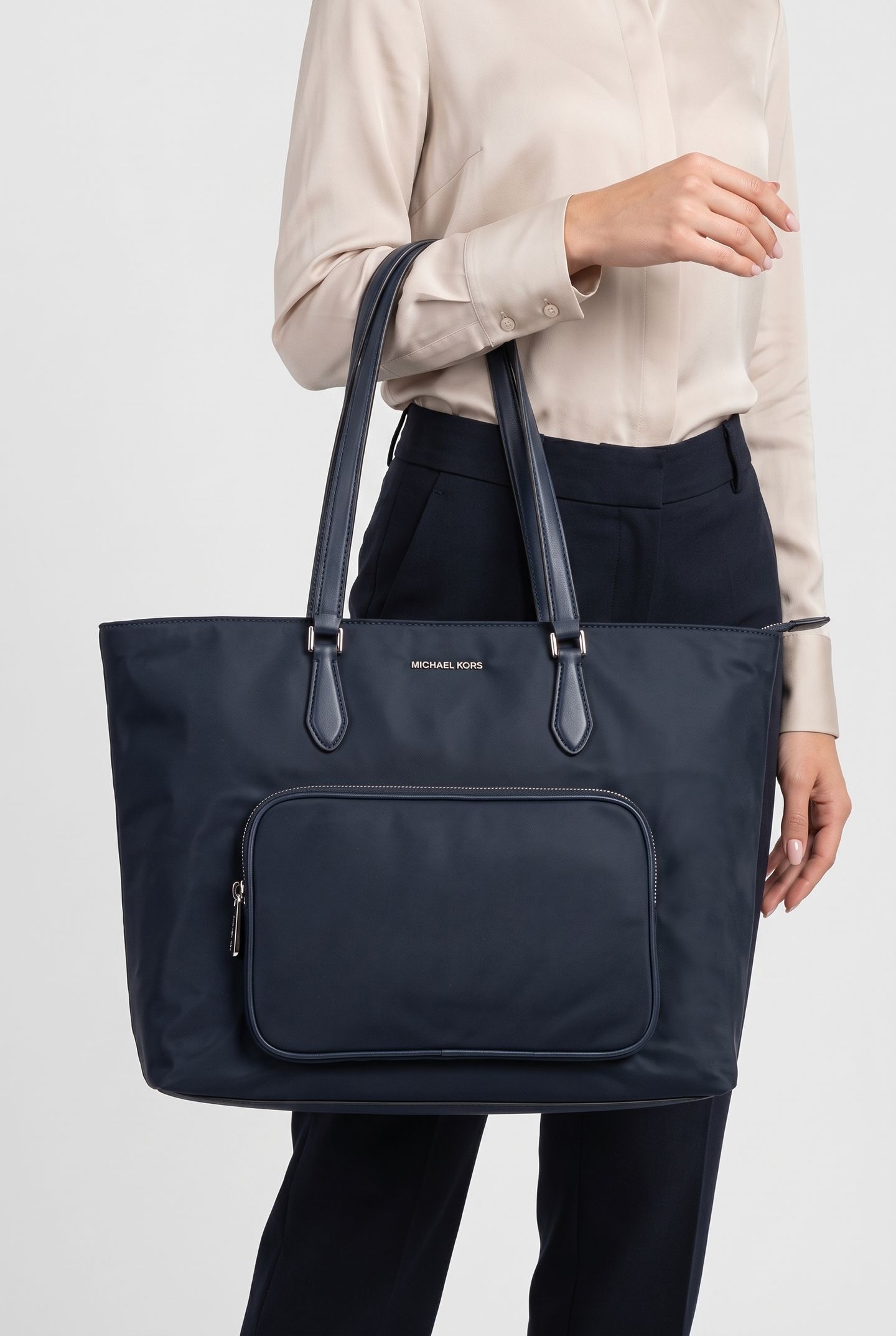 LARGE CARGO POCKET TOTE NAVY 1