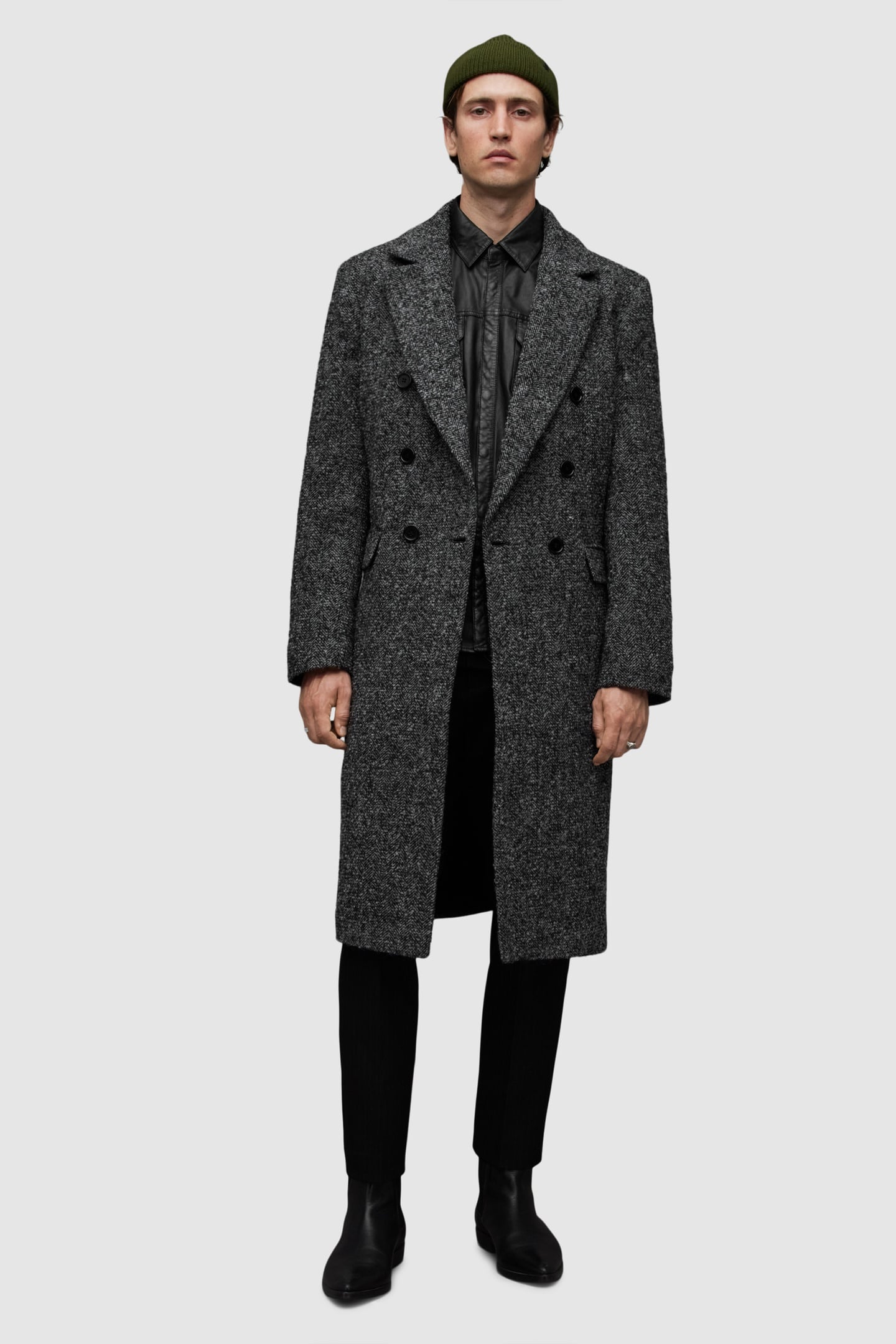 KEEGAN COAT BLACK/WHITE 5