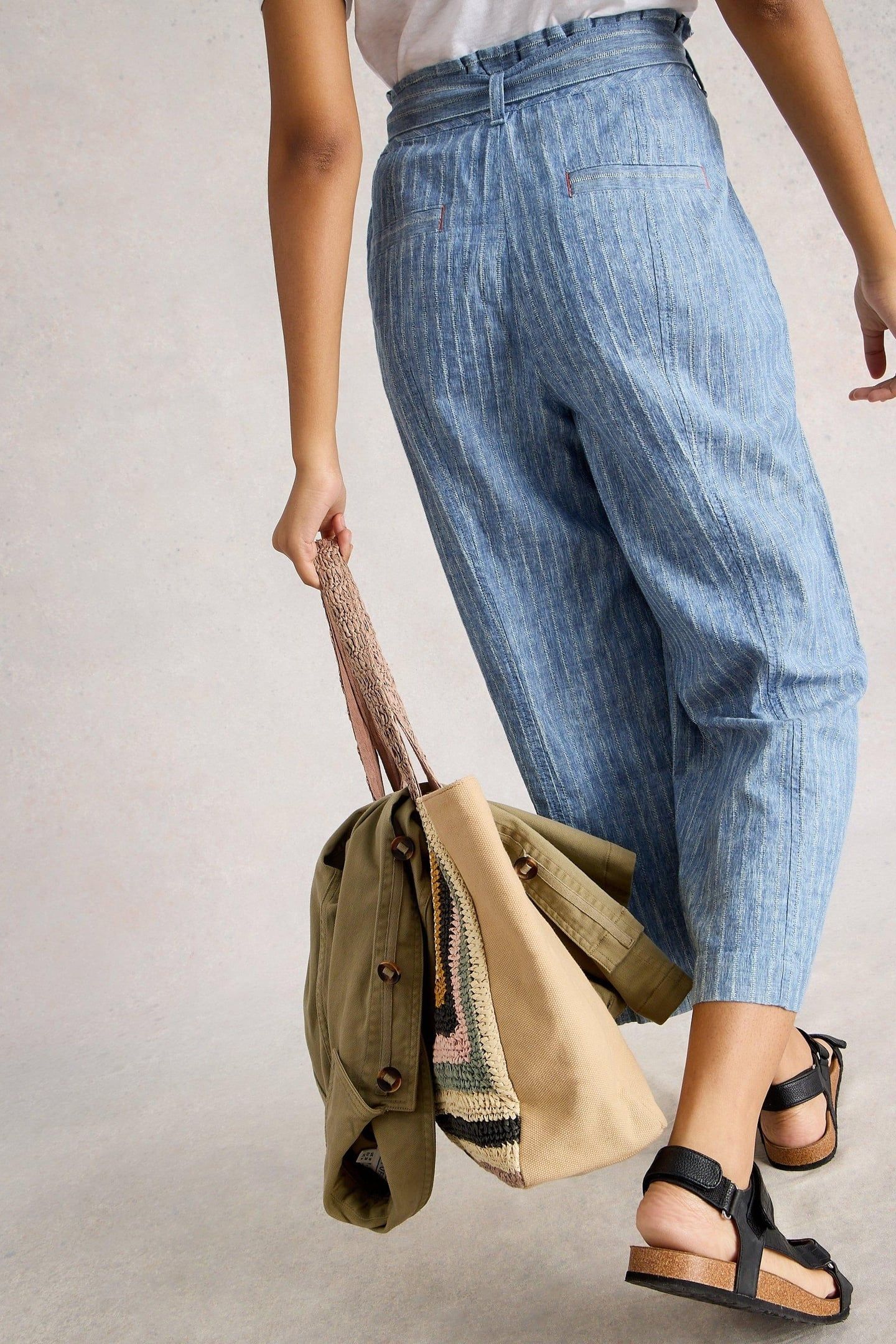 TEAKIE STRIPE TROUSER BLUE MULTI 4