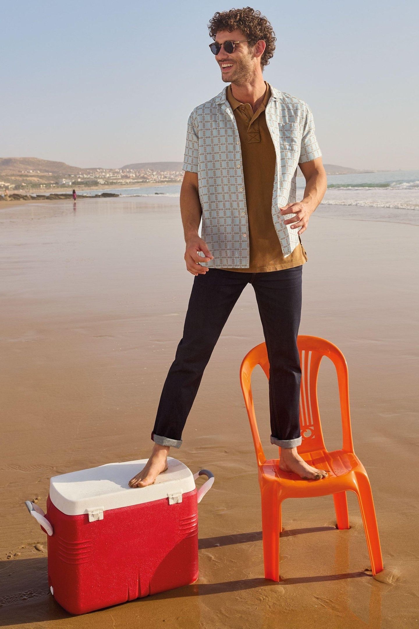 SS OVERDYE CHECK SHIRT LIGHT BLUE 6