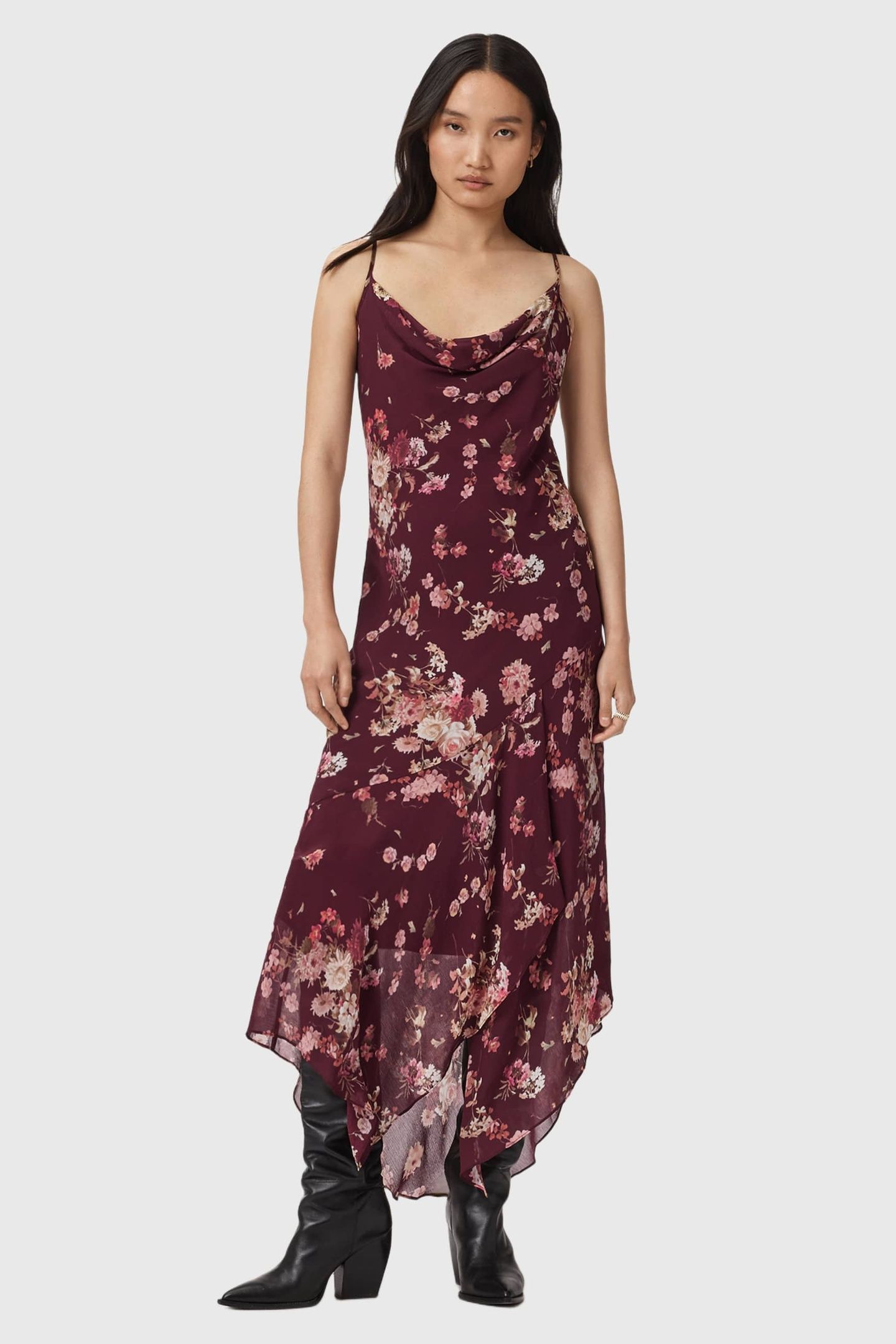 CHARLOTTE DRESS ARMADA WINE RED 2