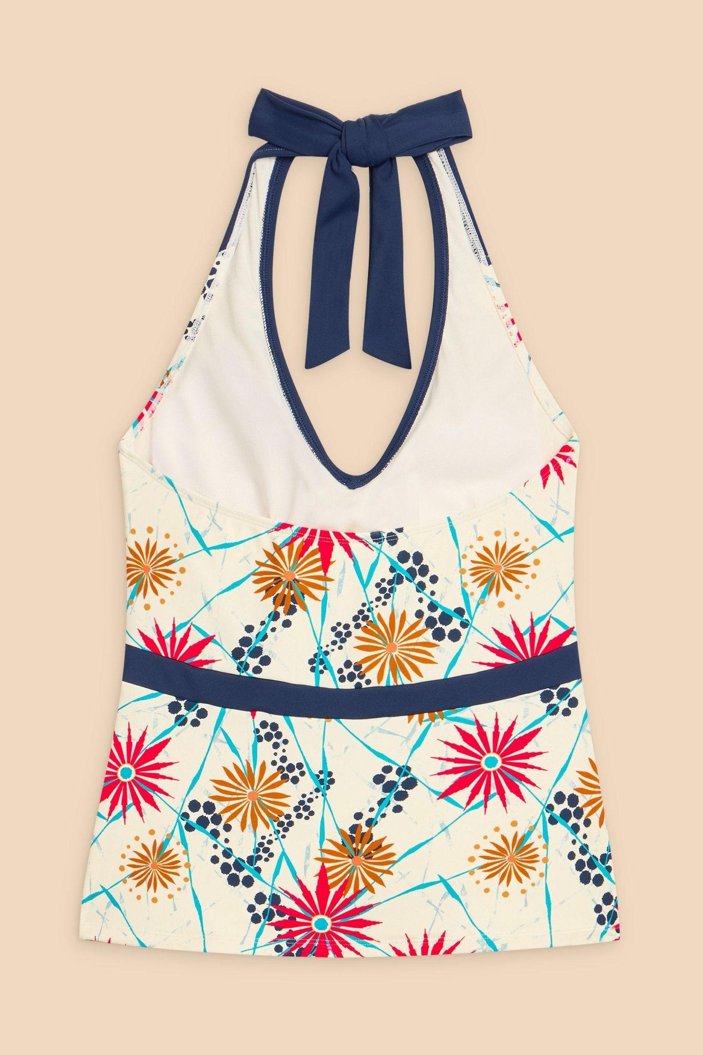 VALLEY TANKINI TOP IVORY MULTI 5