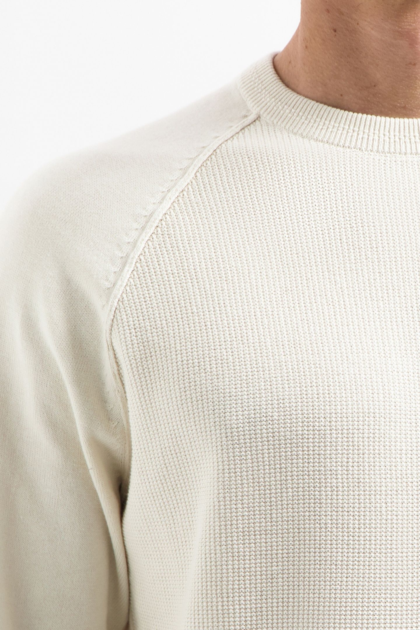 PULLOVER CREWNECK SOLID WAFFLE KNIT KIT 7
