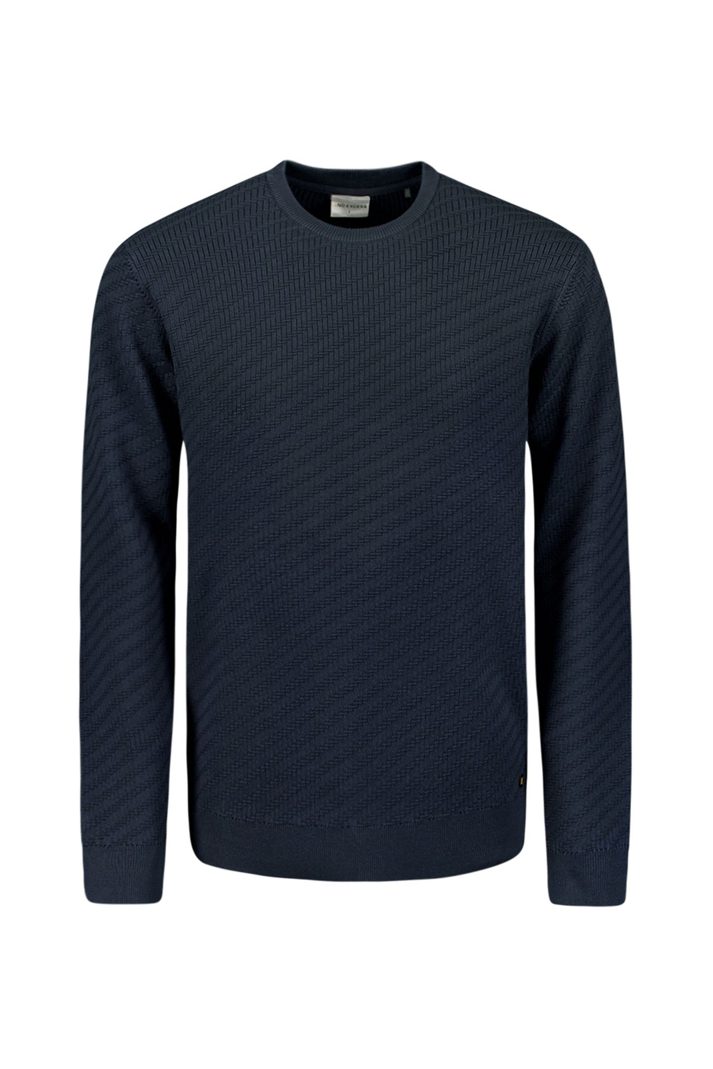 PULLOVER CREWNECK JACQUARD SOLID NIGHT 5