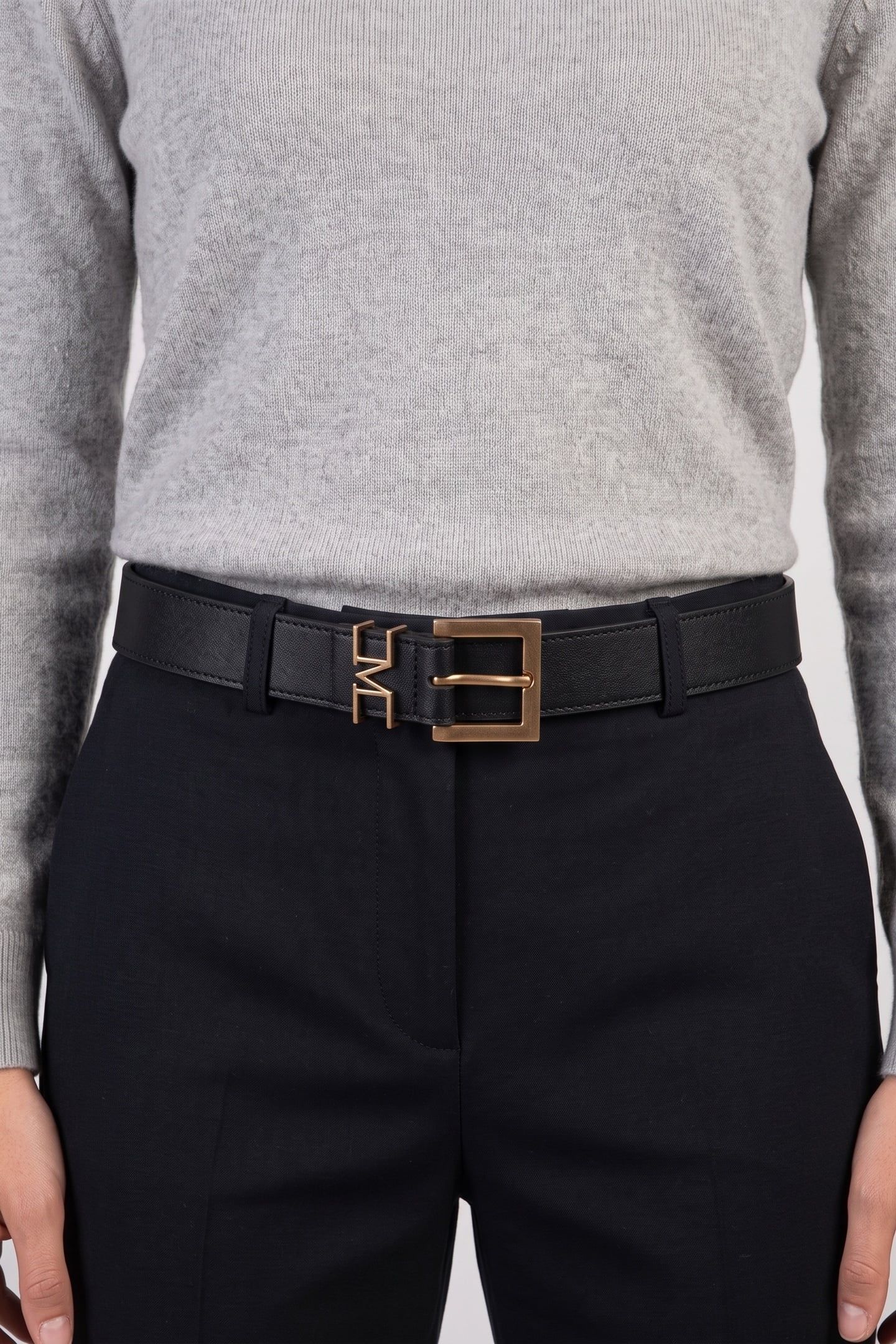 LOGO BELT JET BLACK A996 3
