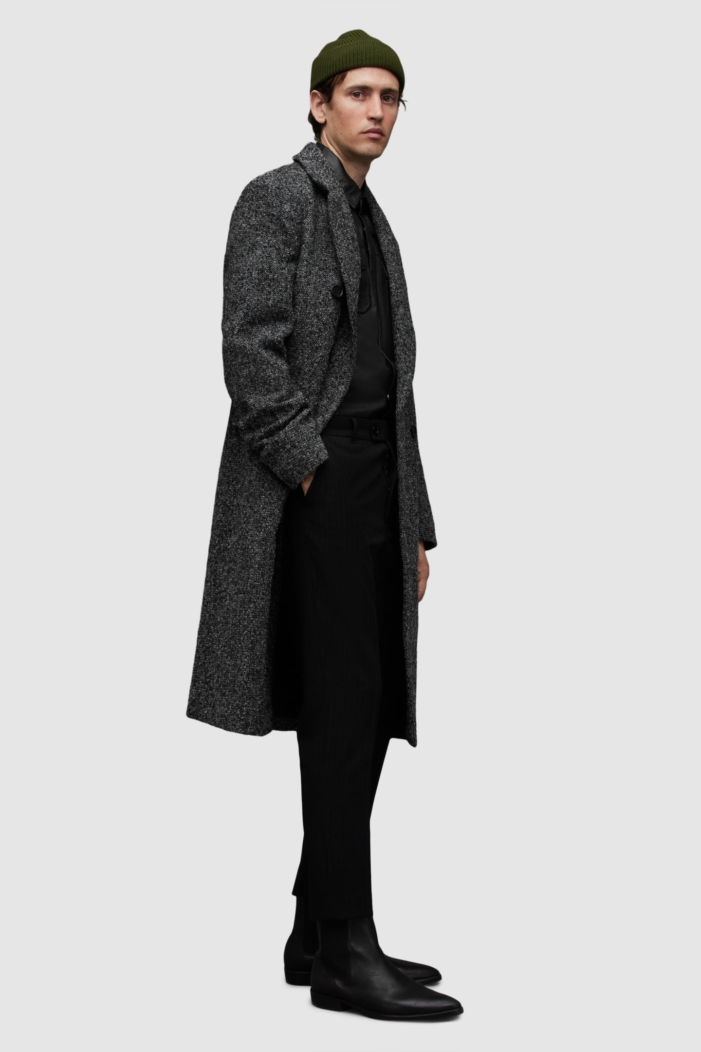 KEEGAN COAT BLACK/WHITE 7