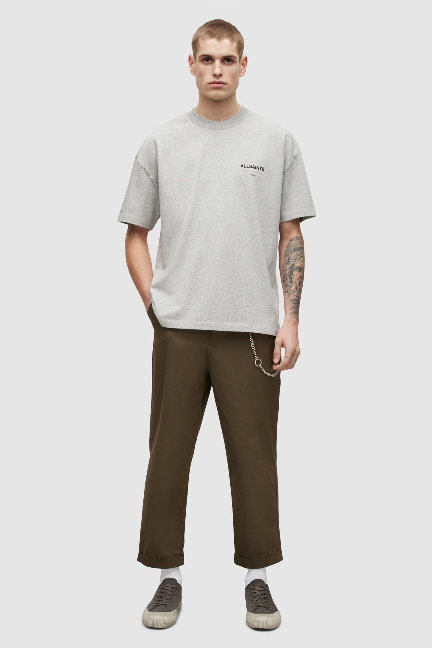 UNDERGROUND SS CREW GREY MARL 4