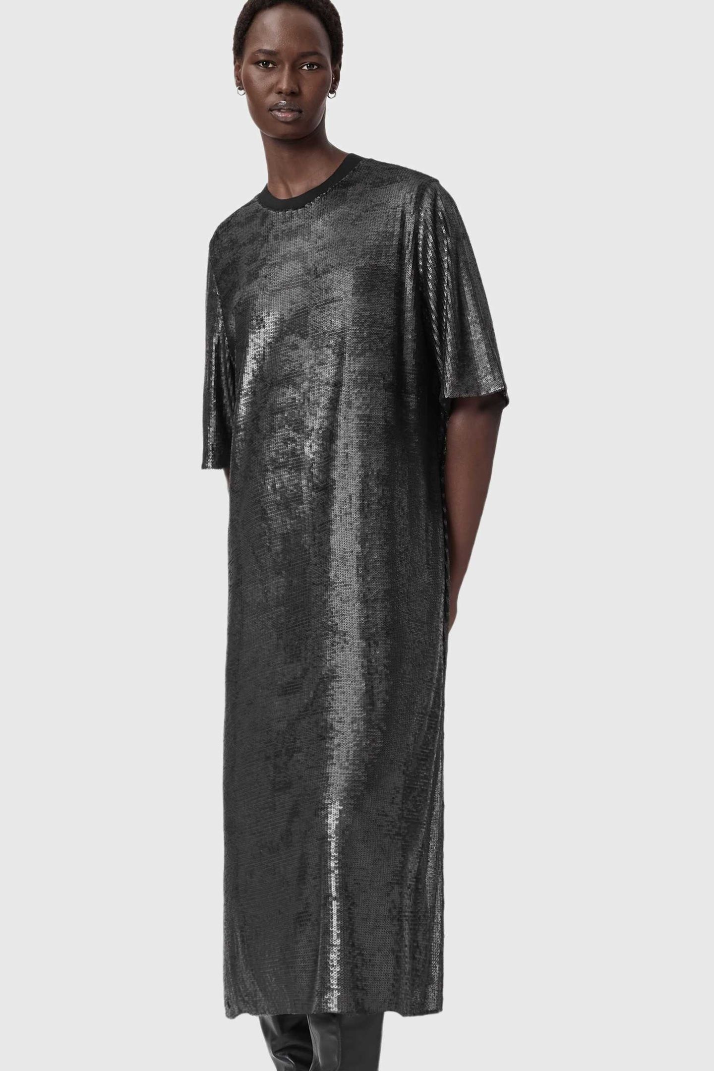 ANNA JUELA DRESS MATTE BLACK 3