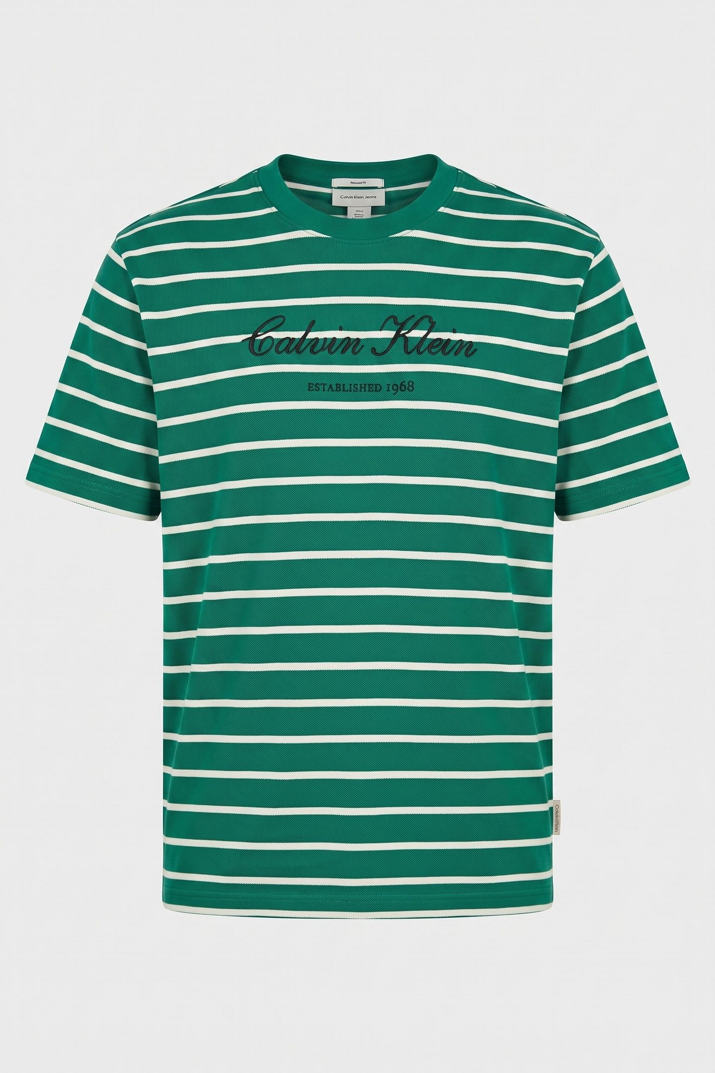 SS STRIPE CASUAL PIQUE TEE ENCHANTED FOREST 3