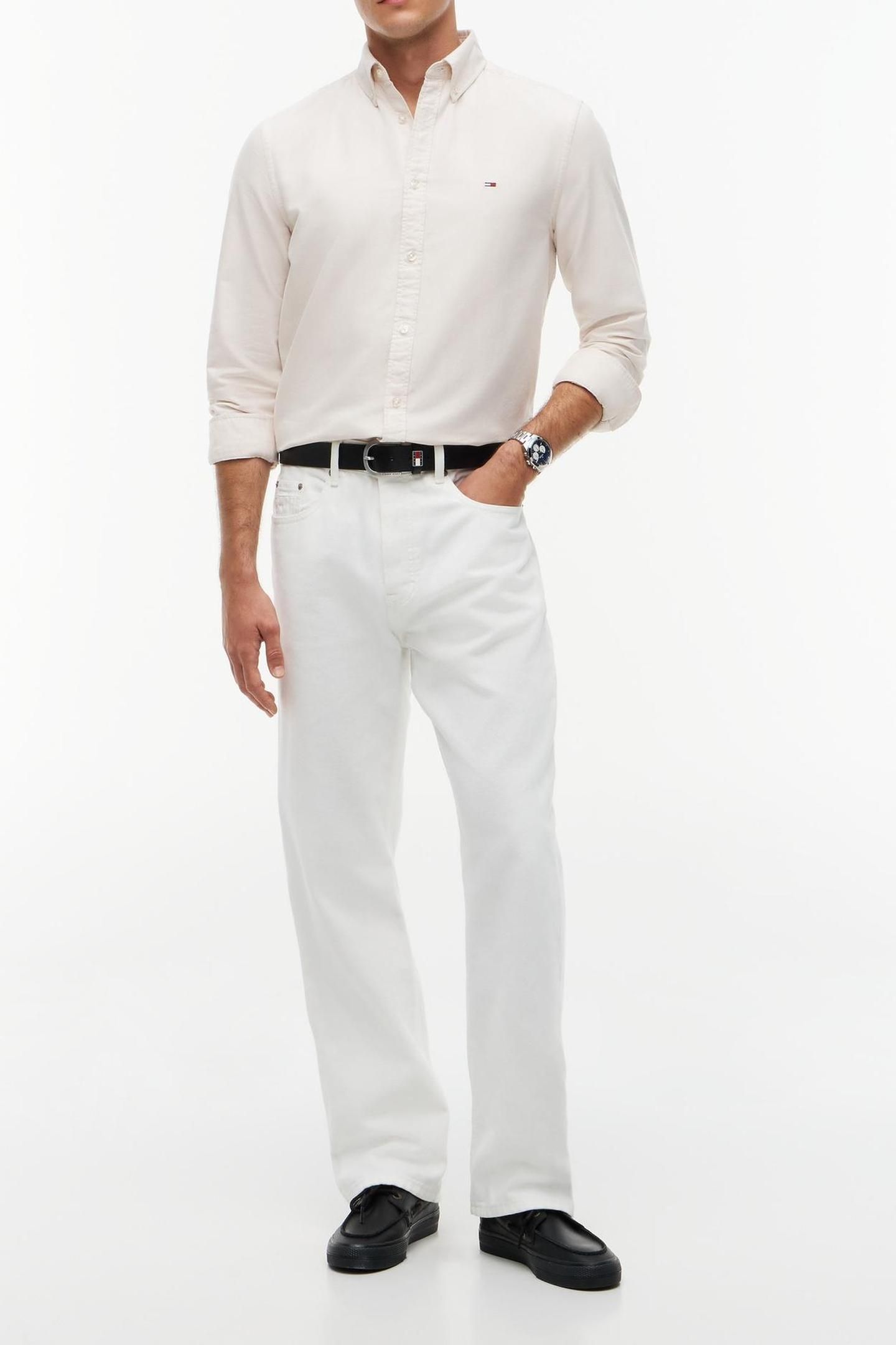 REGULAR OXFORD SHIRT WHITE CLAY 3