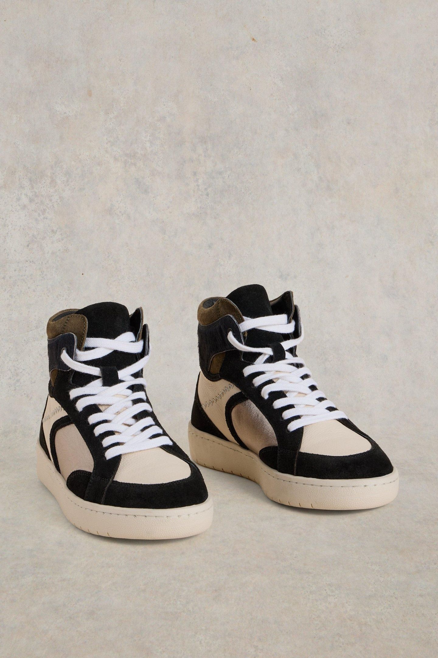 HEIDI HI-TOP TRAINER BLACK MULTI 2